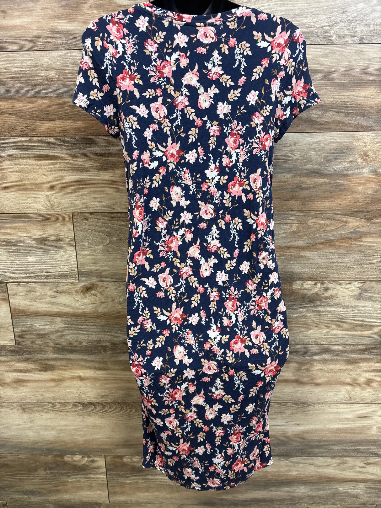 Time & Tru Maternity Floral Dress Navy sz Small (4-6)