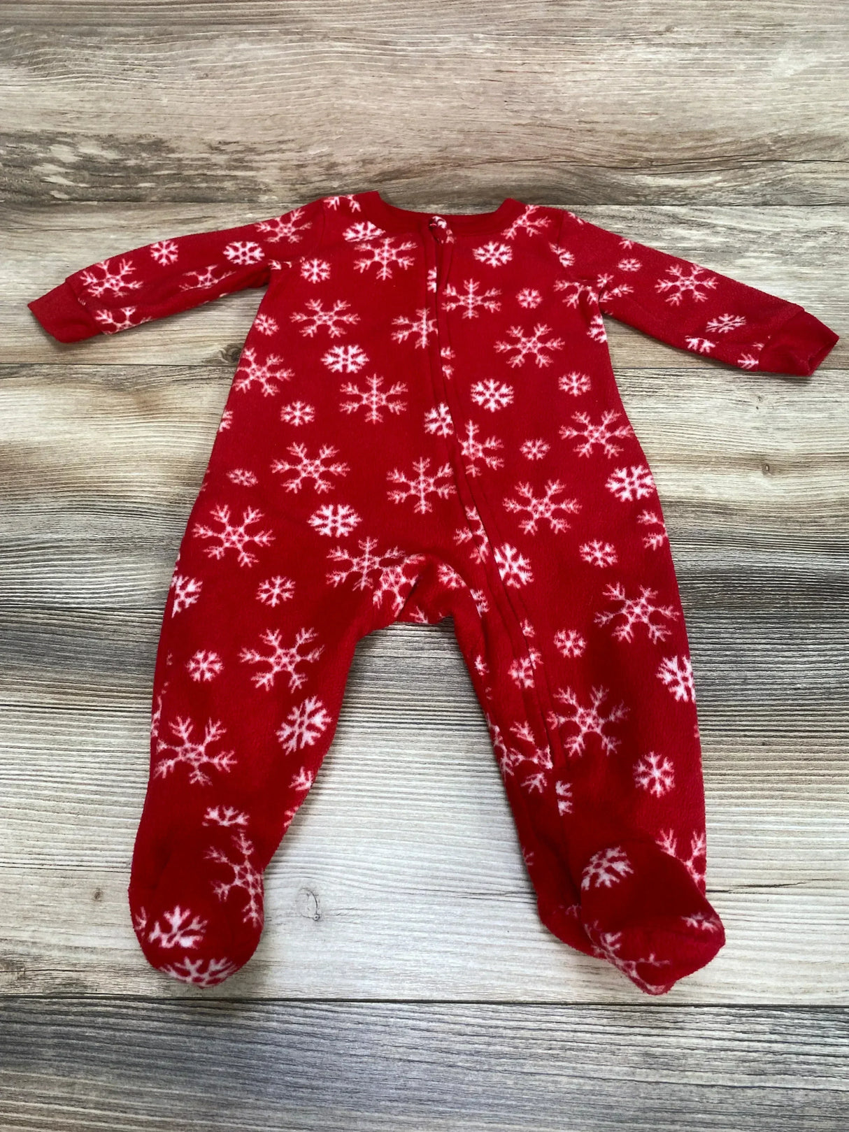 PJs + Pancakes Snowflake Blanket Sleeper Red sz 3-6m - Me n Mommy To Be