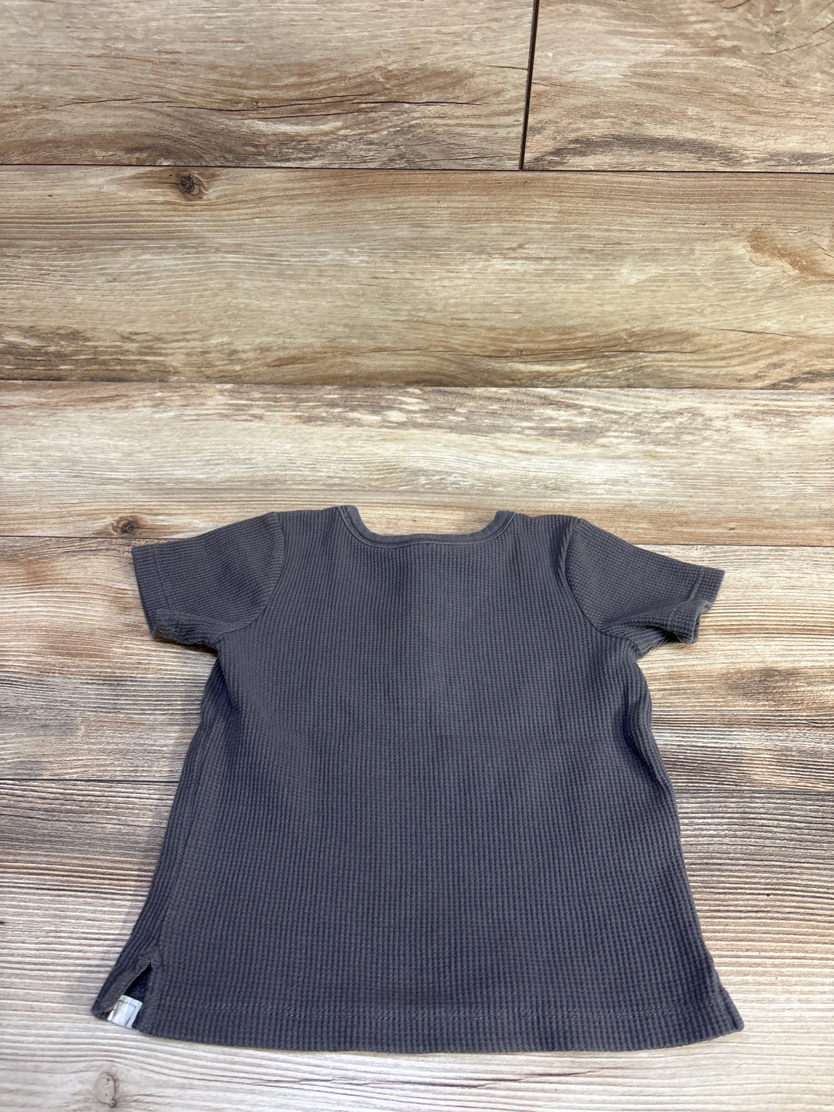 Modern Moments Waffle Knit Henley Shirt Grey sz 18m