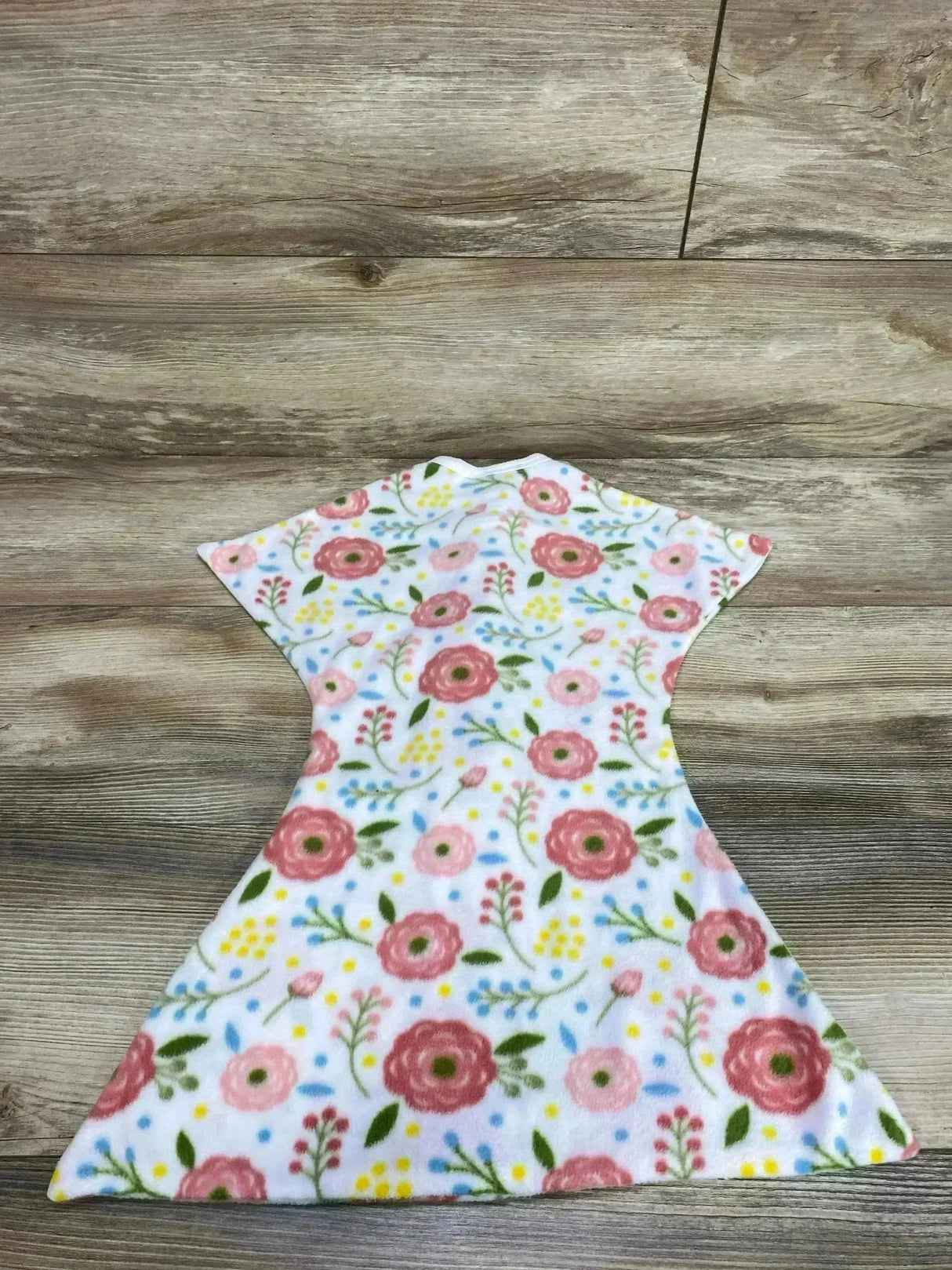 Sleeping Baby Pink Poppy Zipadee-Zip Swaddle Fleece White sz 3-6m - Me n Mommy To Be