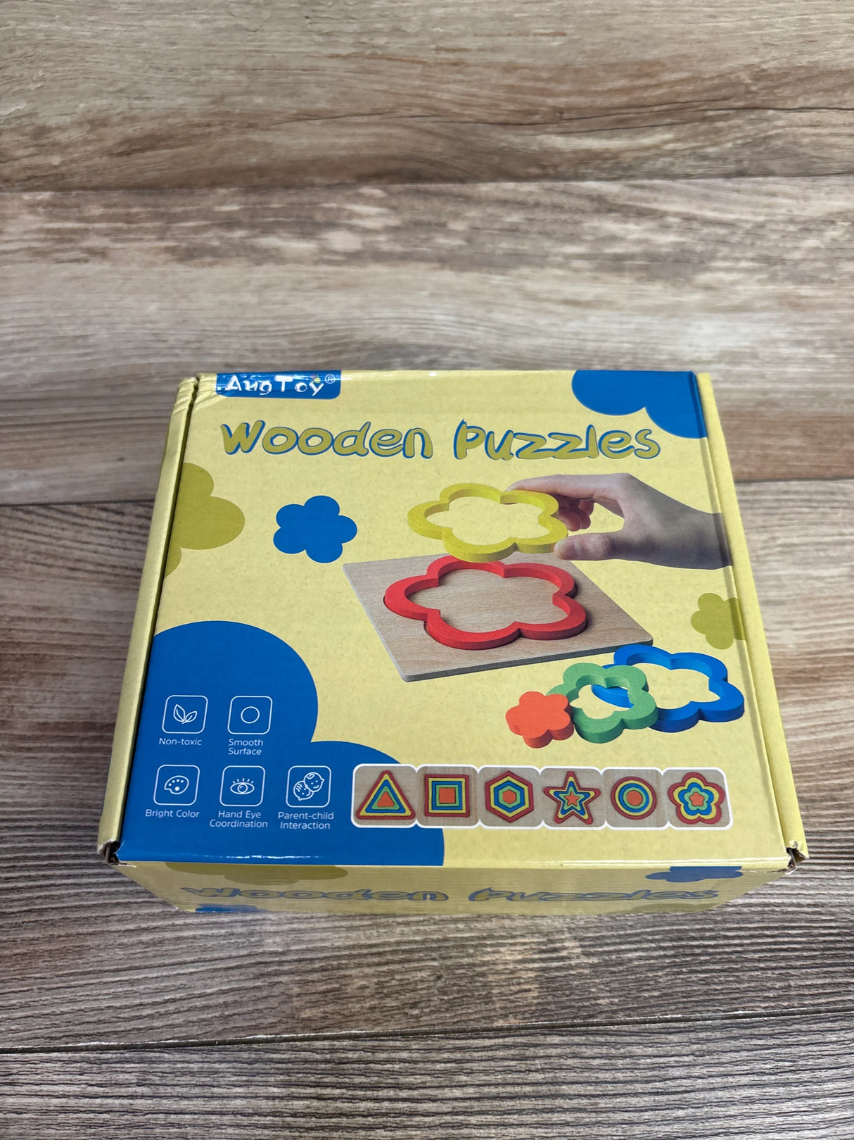 AugToy Wooden Puzzles 6pk