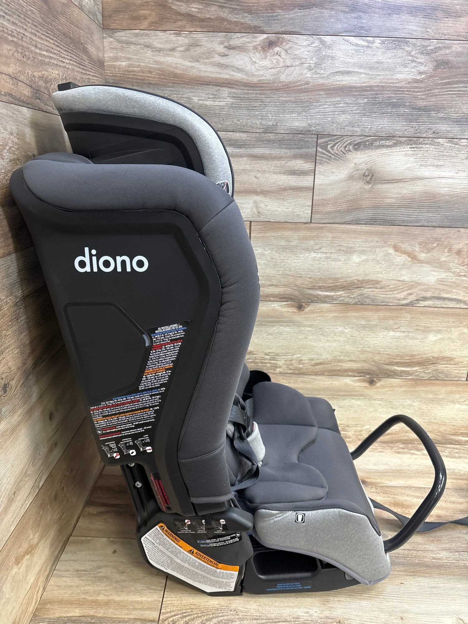 NEW Diono Radian 3RXT SafePlus All-in-One Convertible Car Seat in Grey Slate 4-120lbs