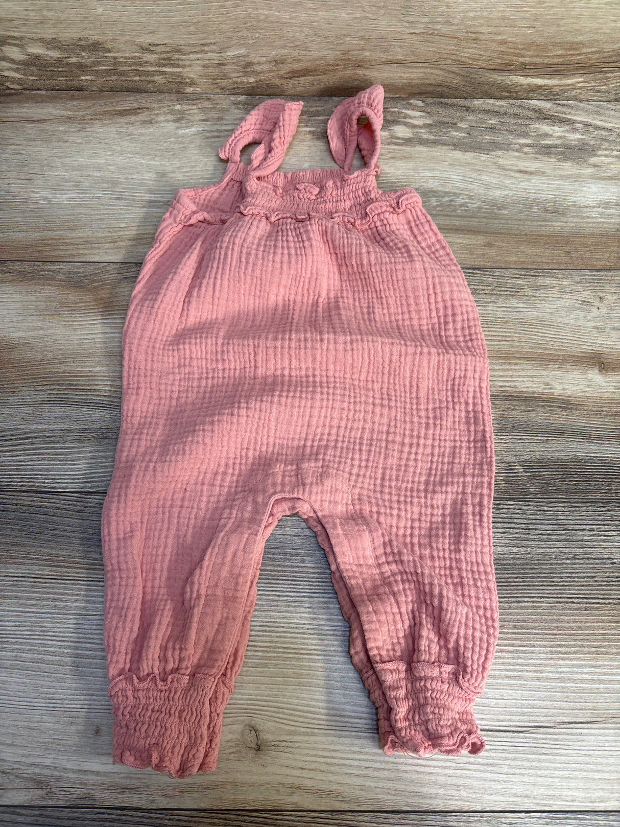 Sleeveless Muslin Romper Pink sz 6m
