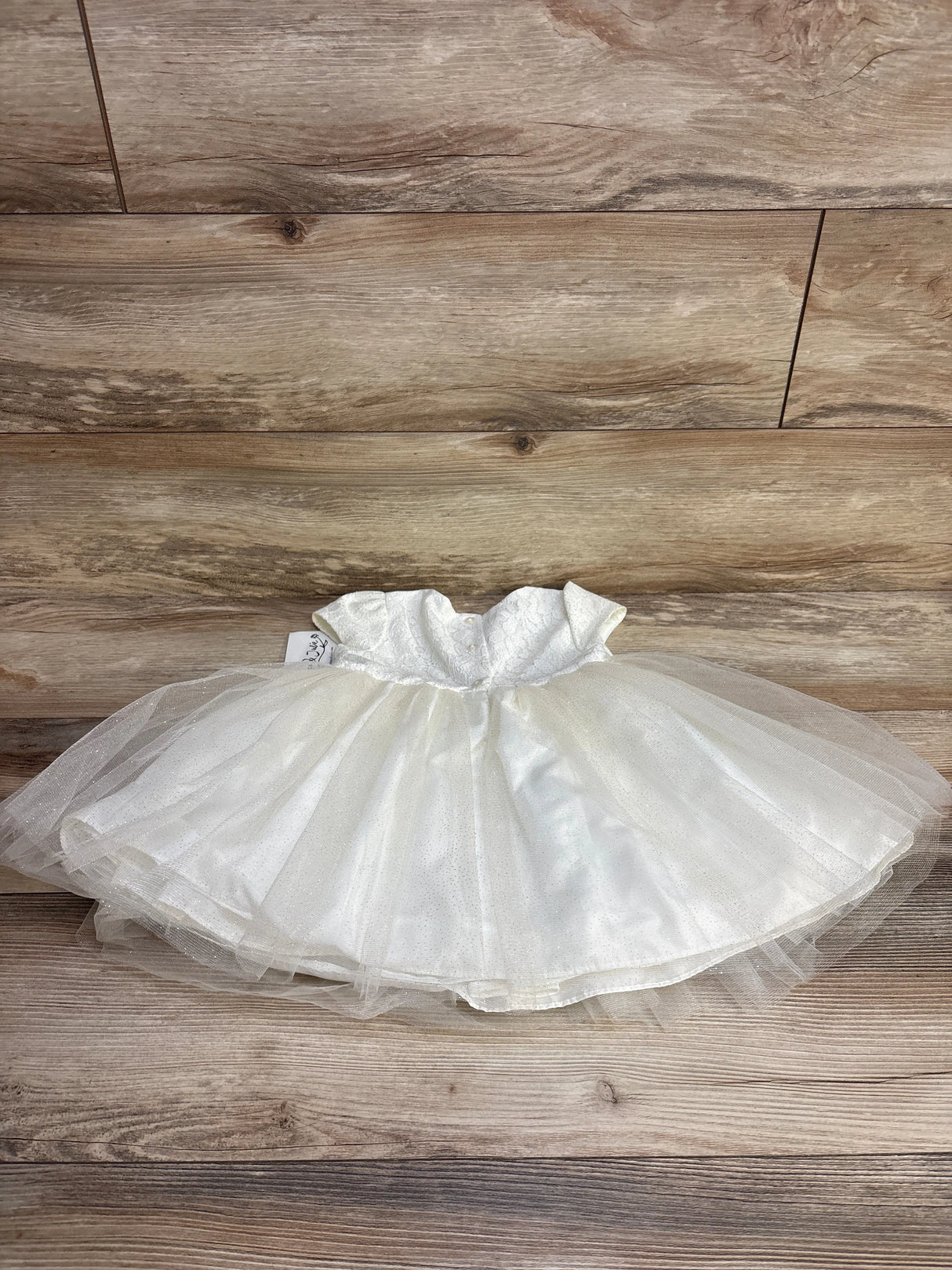 NEW Pippa & Julie Floral Tulle Overlay Dress White sz 24m - Me n Mommy To Be