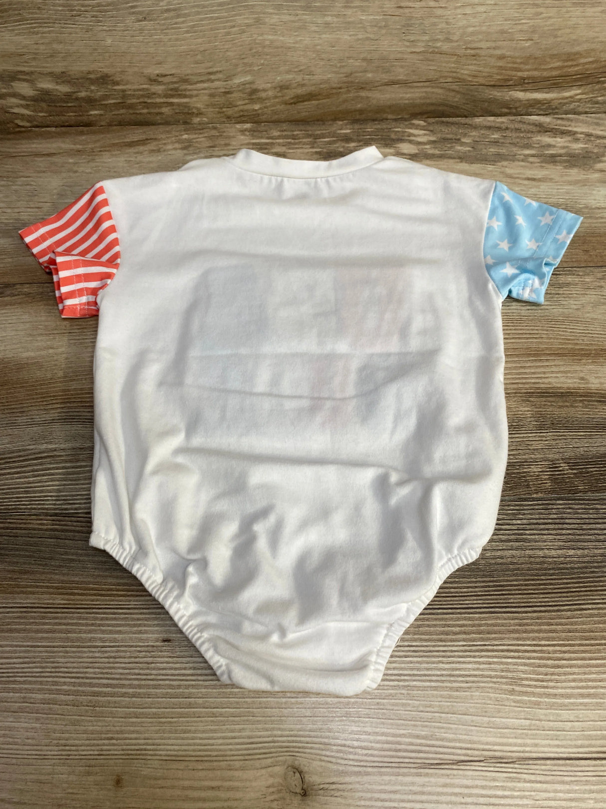 USA Dude Romper White sz 6-9m - Me n Mommy To Be