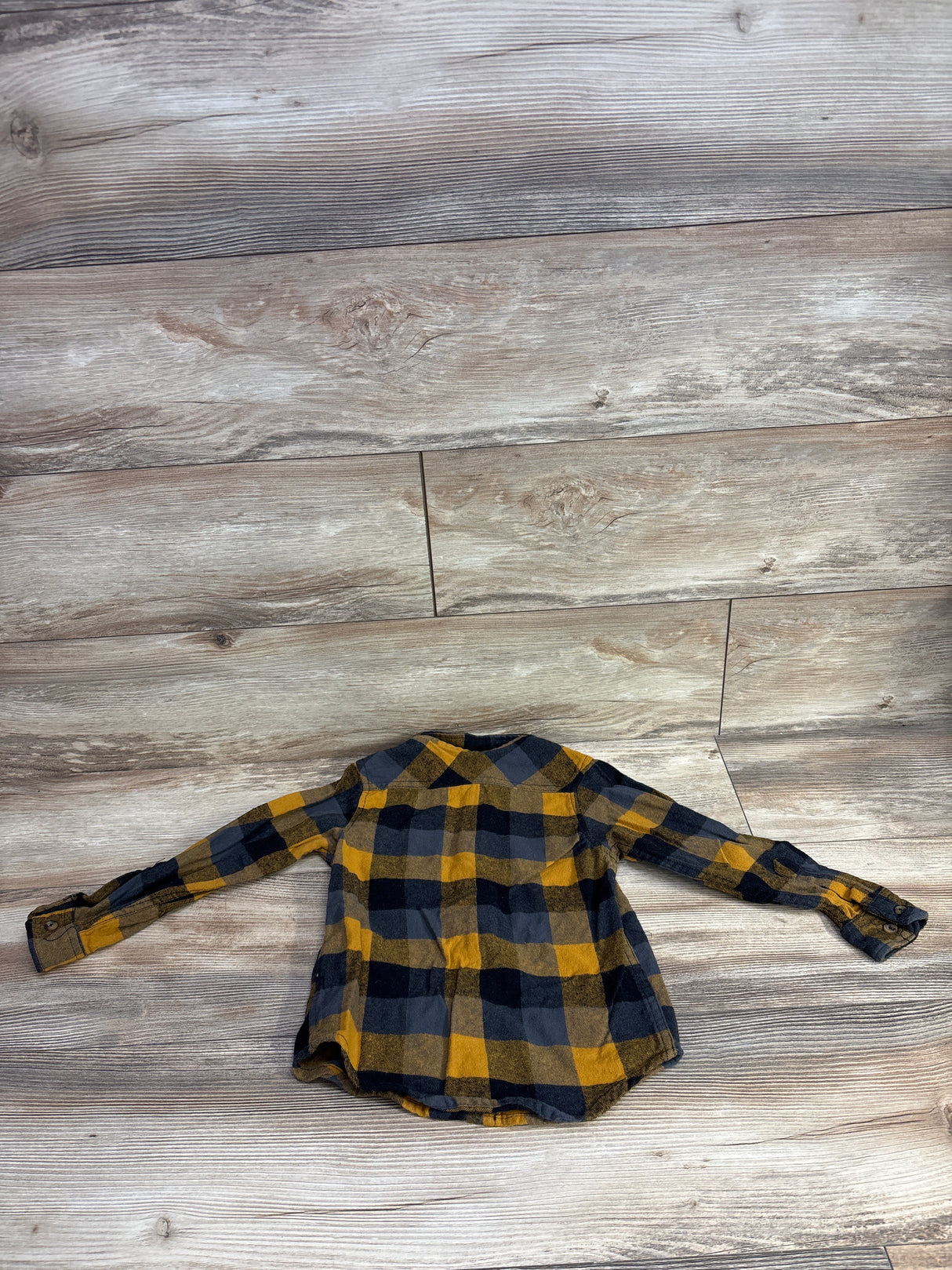 Distortion Buffalo Plaid Button Flannel Yellow sz 4T