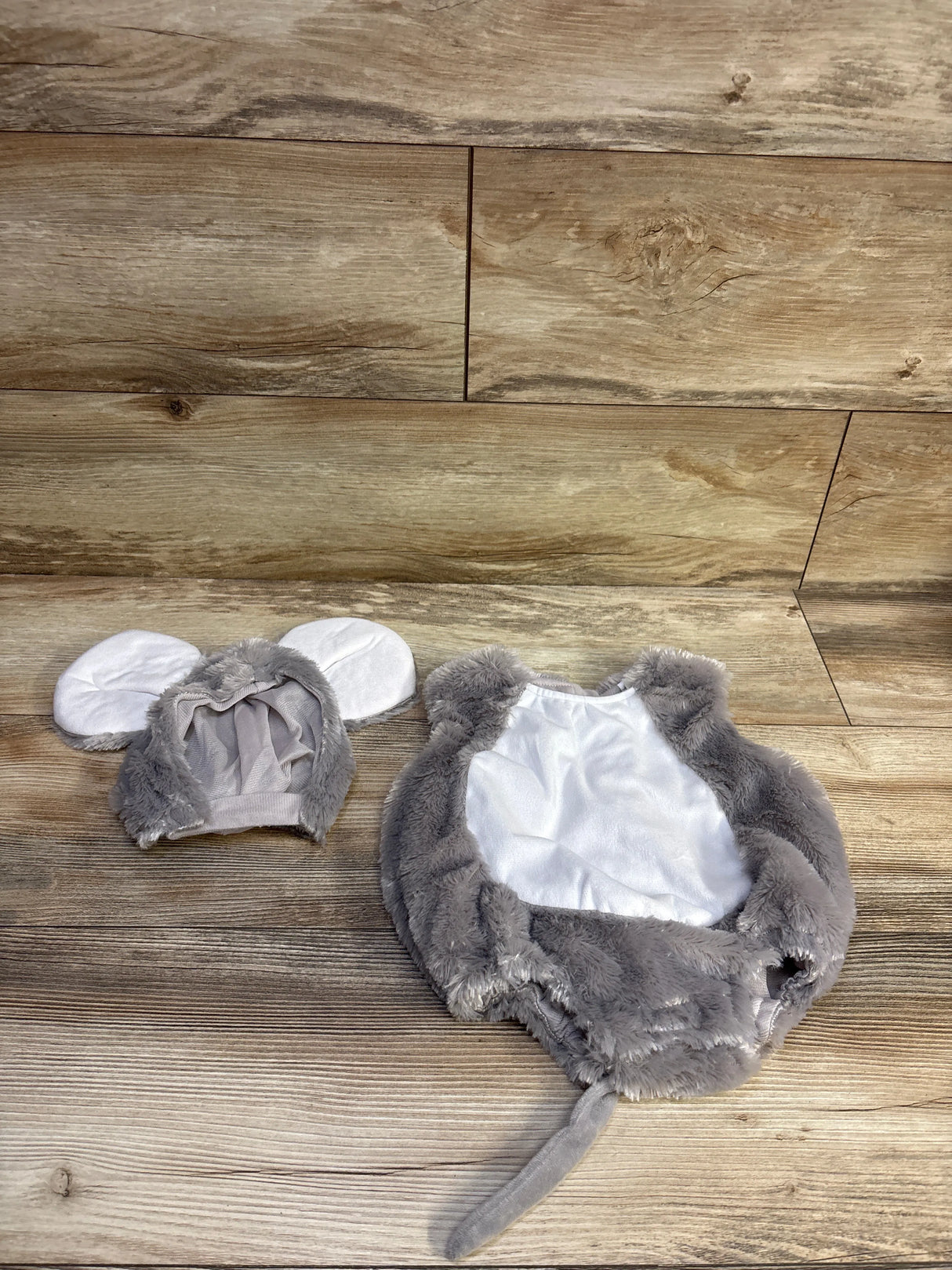 Dress Up America 2pc Mouse Costume Grey sz 0-6m