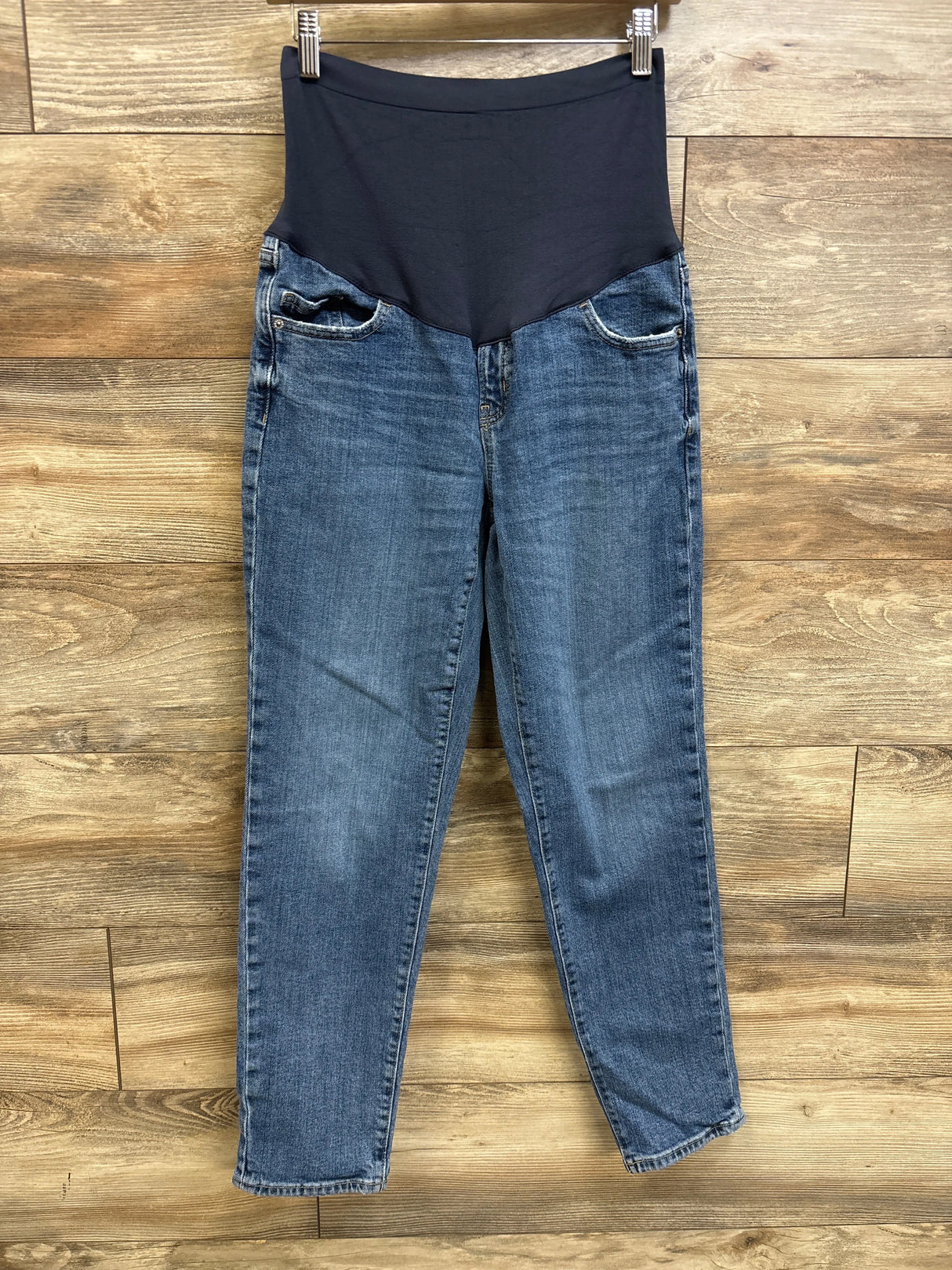 Old Navy Maternity Full Panel O.G. Straight Jeans Blue sz Large (10 Long)