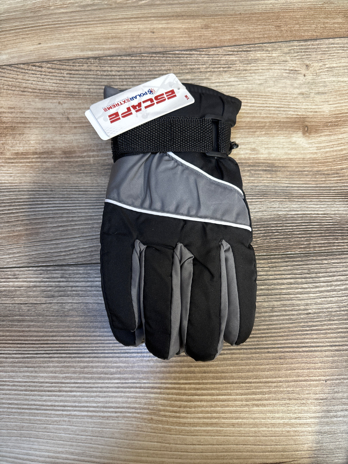 NEW Polar Extreme Escape Insulated Youth Gloves Black & Grey sz M/L