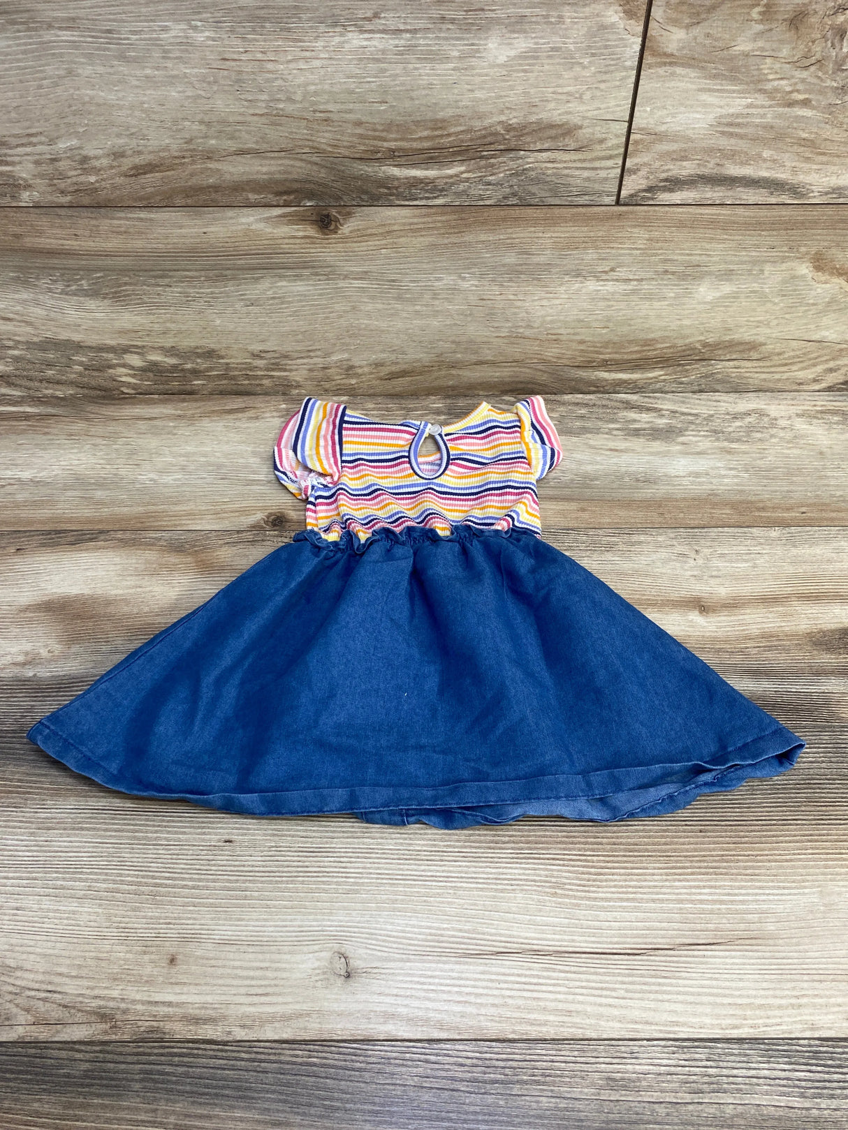 Picapino Striped Dress Pink sz 12m - Me n Mommy To Be