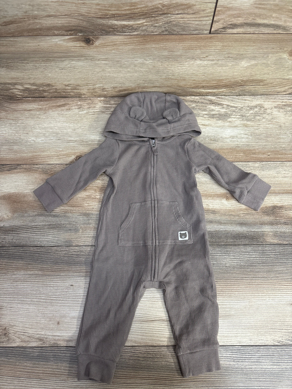 Carter's Waffle Knit Coverall Brown sz 6m