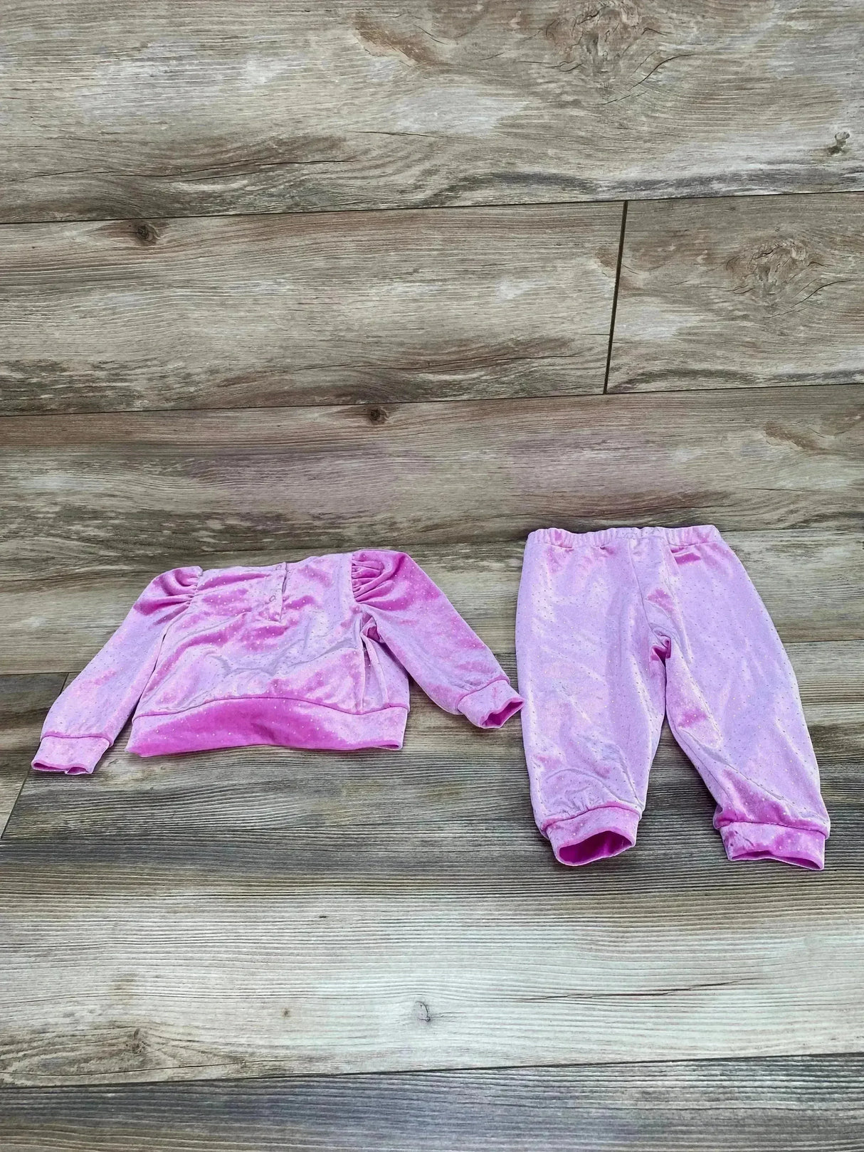 Habitual Kids Velvet 2pc Set Pink sz 12m - Me n Mommy To Be