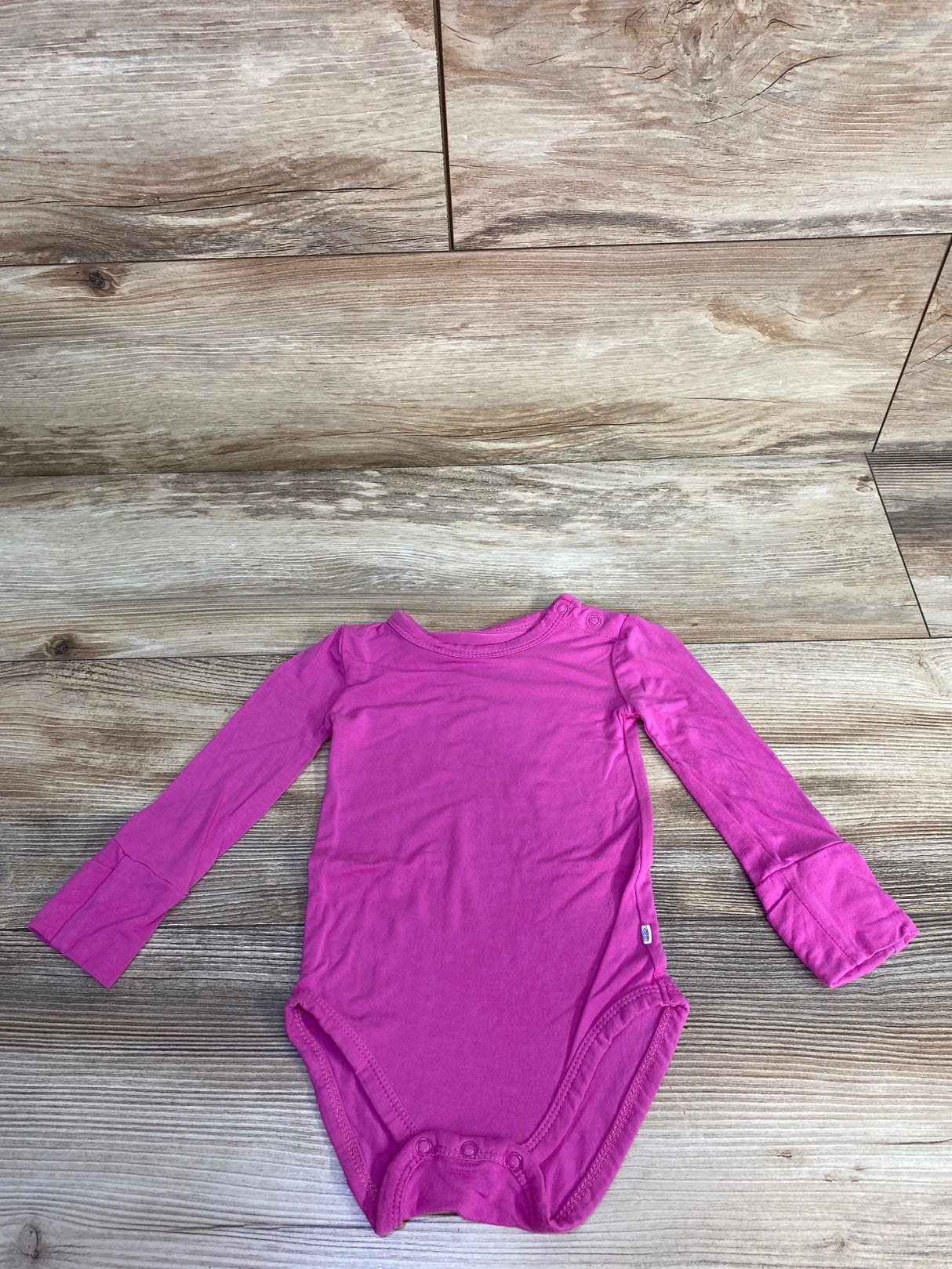 Musethreads Long Sleeve Bodysuit Hot Pink sz 6-12m