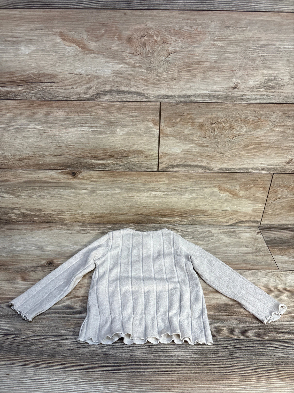 Zara Ribbed Pull Over Sweater White sz 18-24m