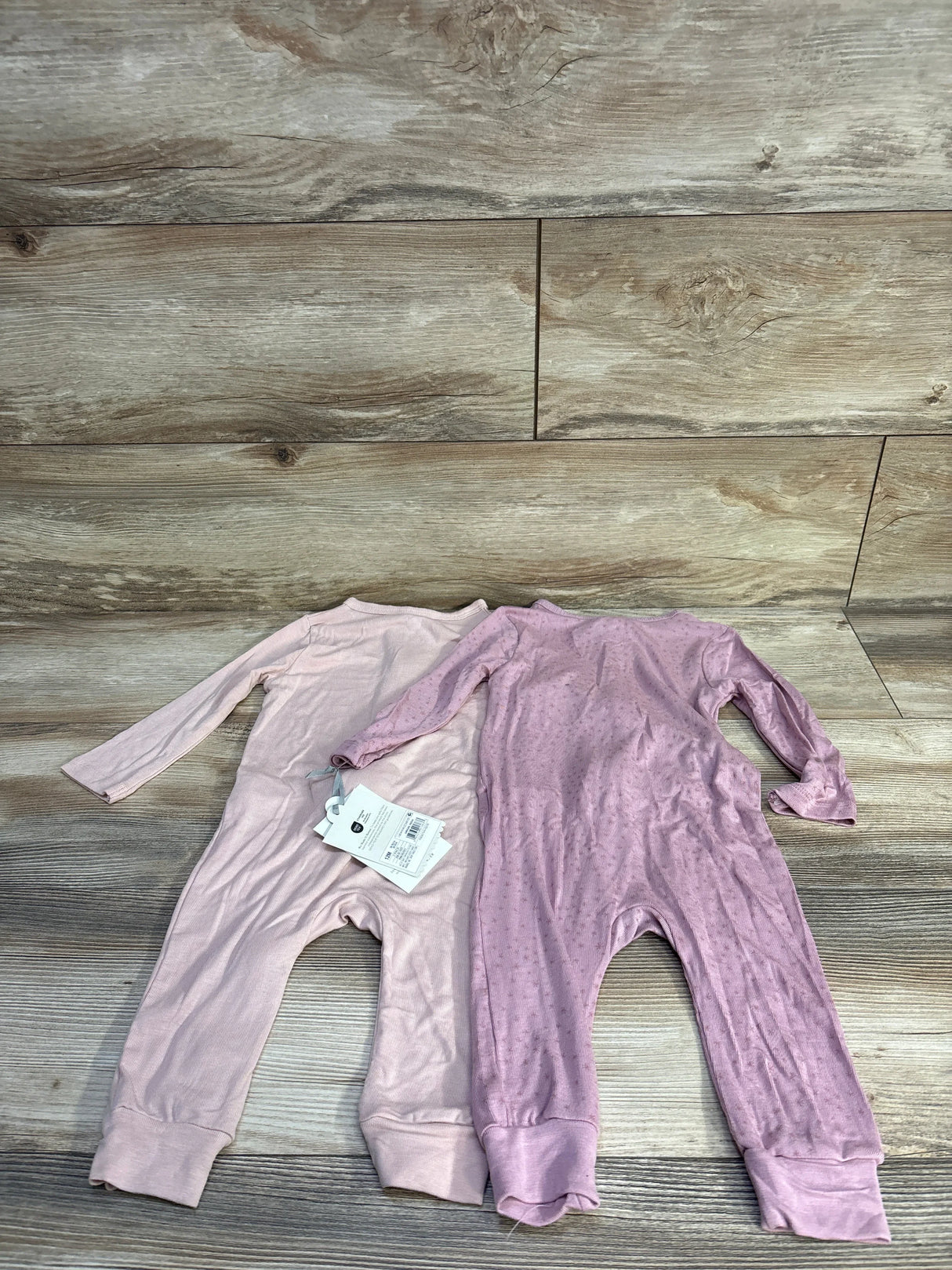 NEW Cloud Island 2pk So Very Soft Modal Blend Sleepers Pink sz 12m