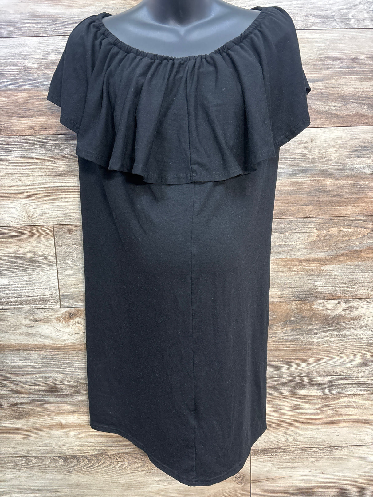 Miss Qee Maternity Off Shoulder Dress Black sz Large