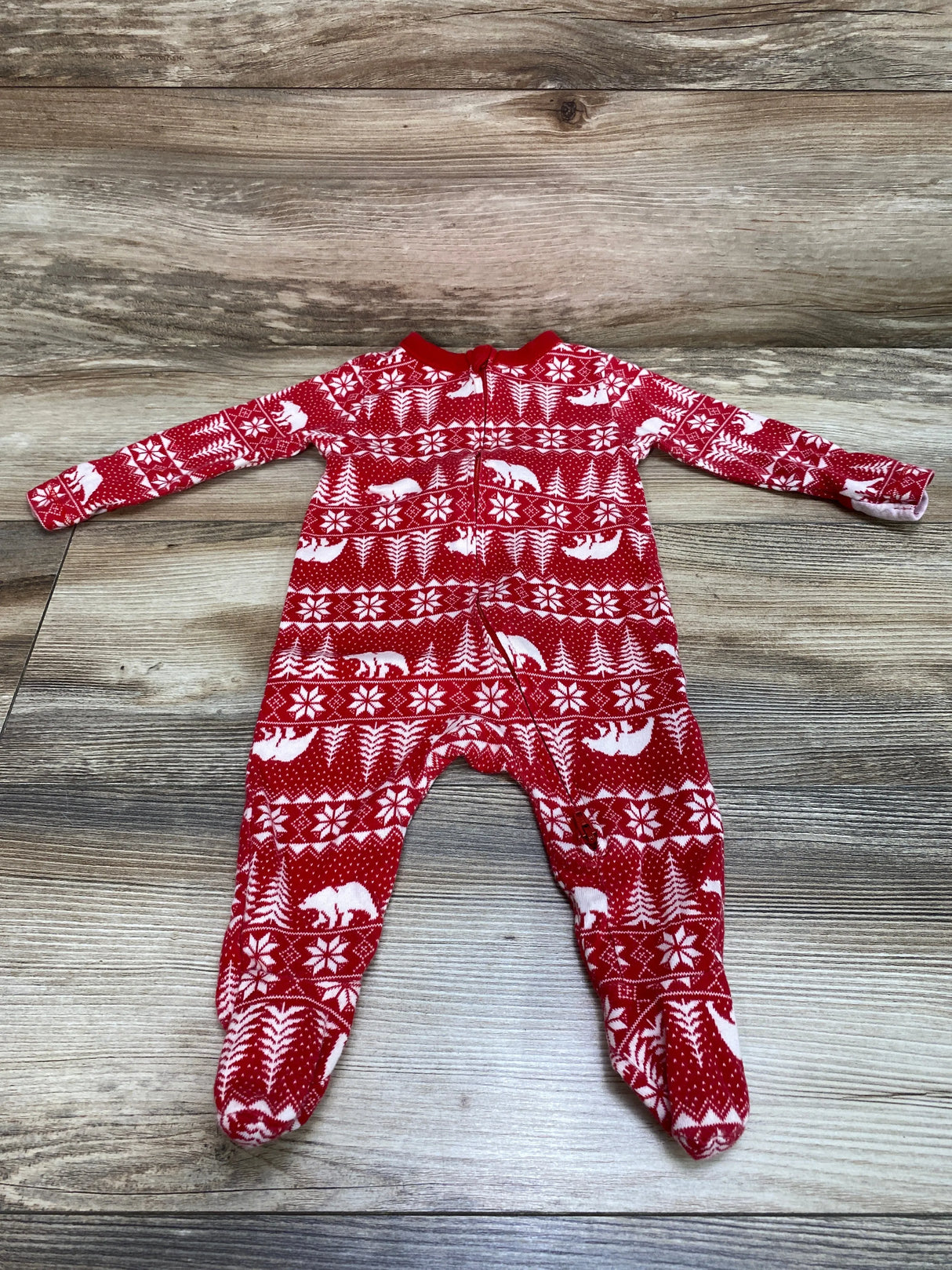 Old Navy Fair Isle Sleeper Red sz 3-6m - Me n Mommy To Be
