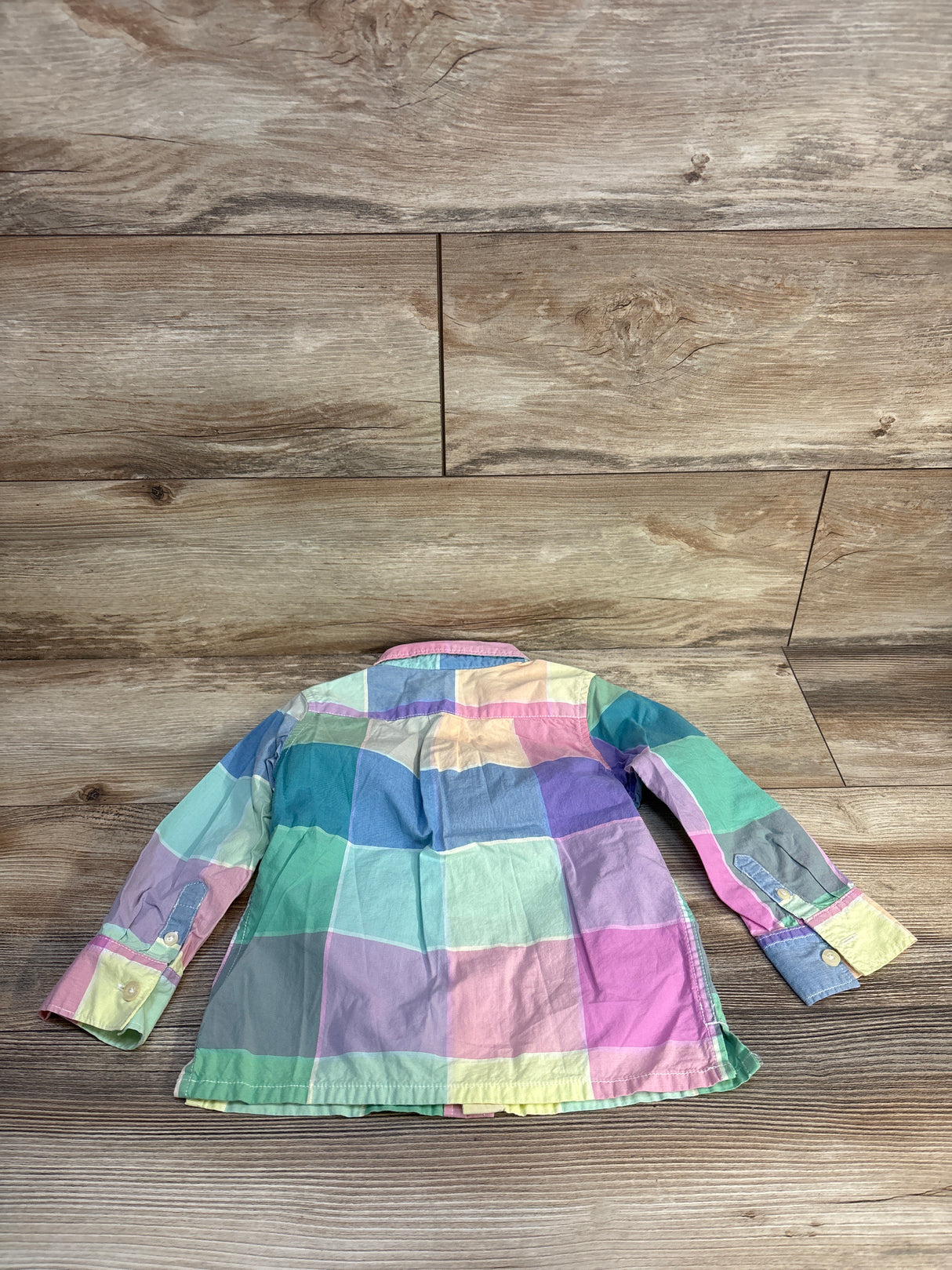 Baby Gap Plaid Button-Down Shirt Blue sz 3T