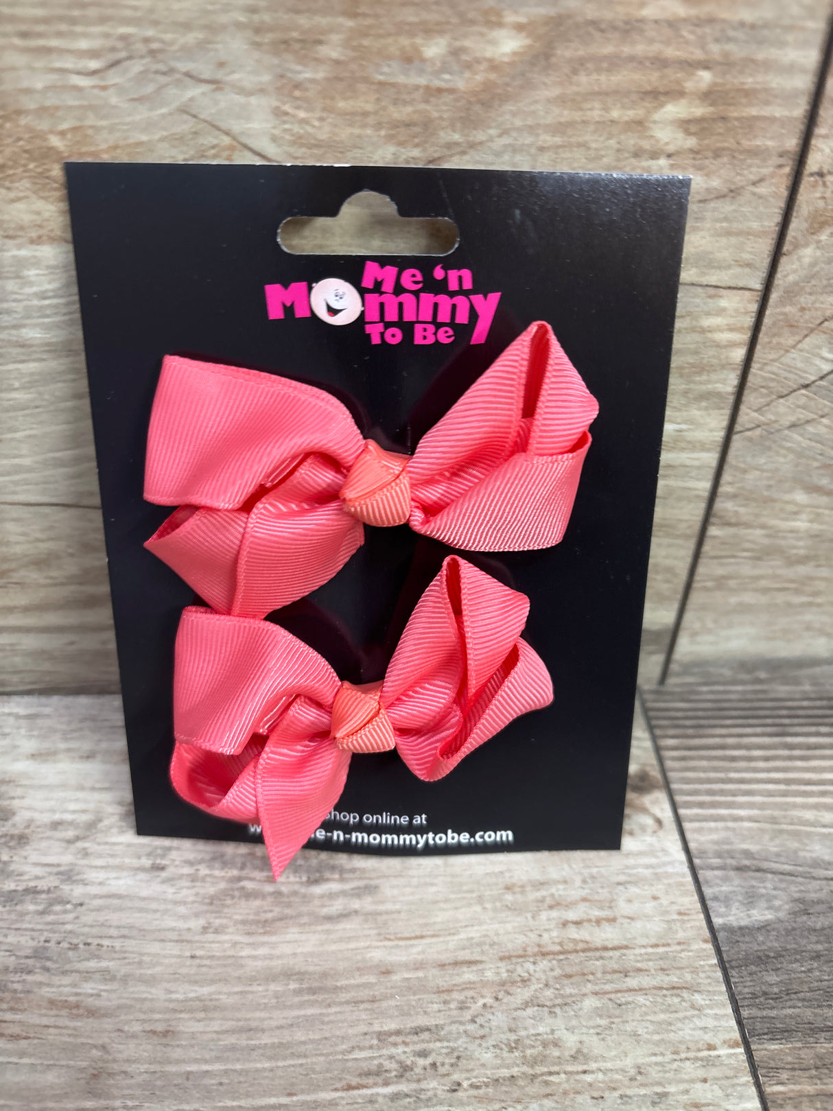 NEW Hair Bows 2pk Coral