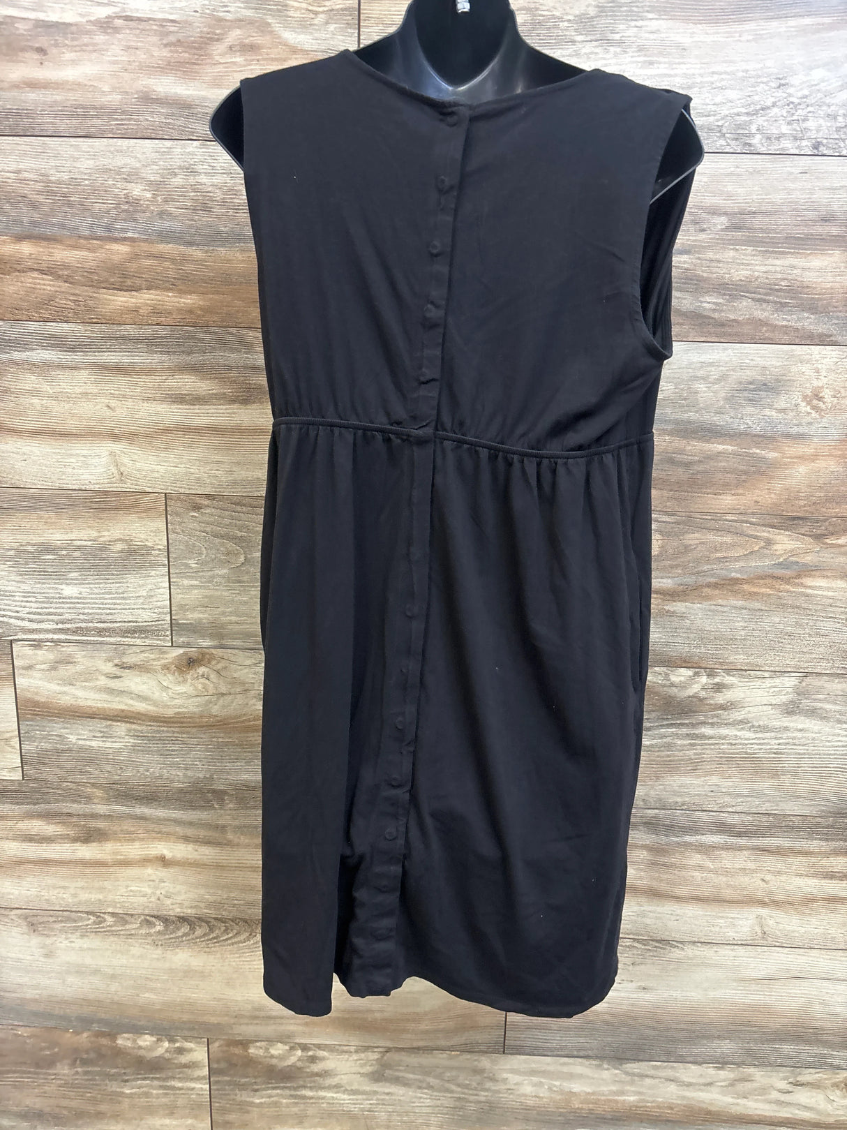 Motherhood Maternity 3 in 1 Labor Delivery and Nursing Gown Black sz Large