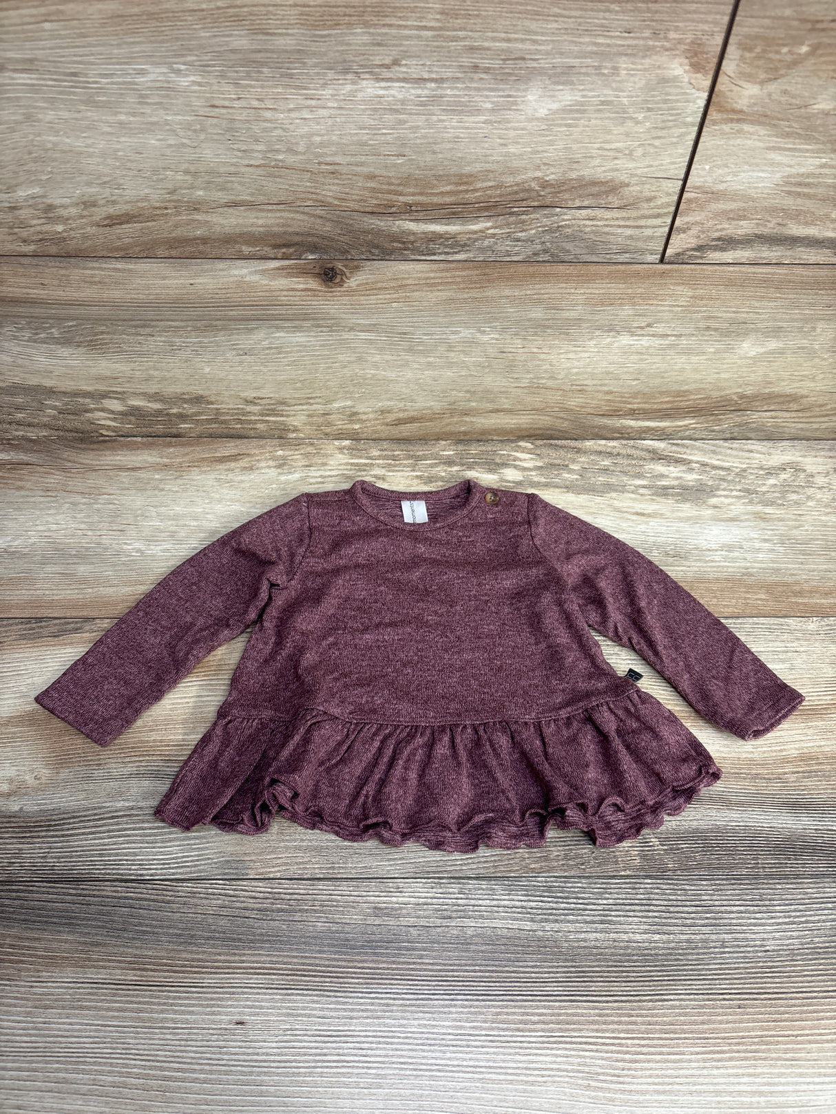 Modern Moments Peplum Shirt Mauve sz 6-9m