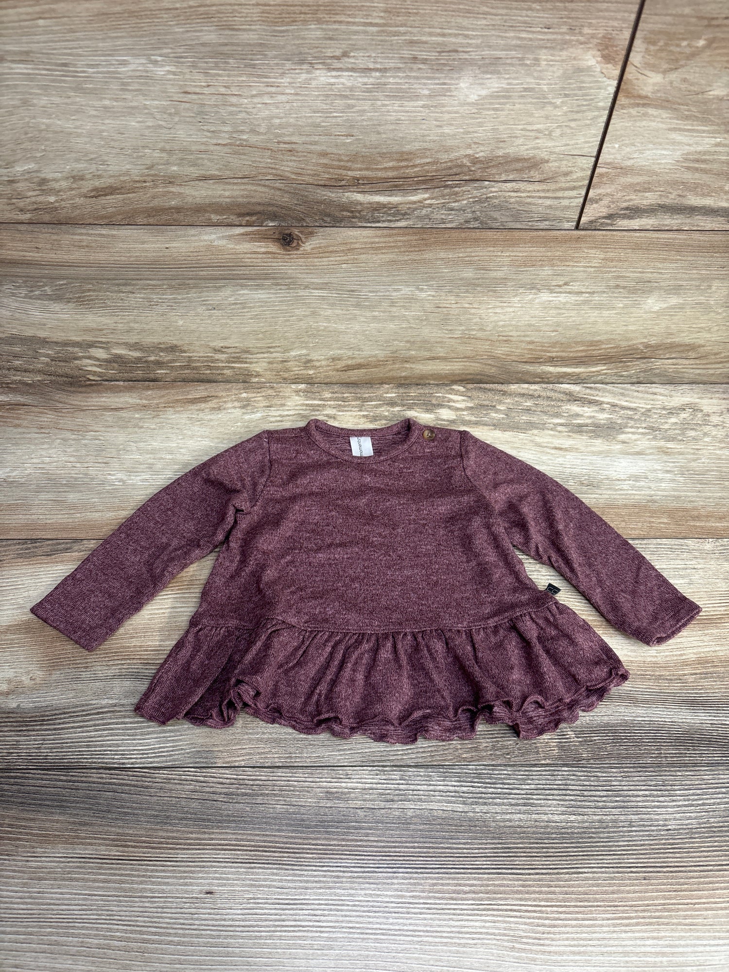 Modern Moments Peplum Shirt Mauve sz 6-9m