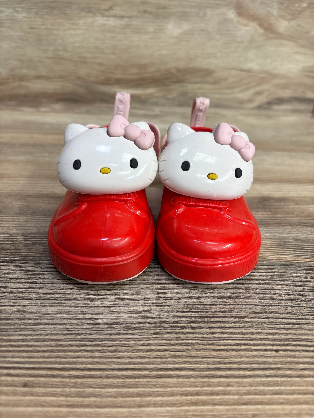 Mini Melissa BE + Hello Kitty Slip On Shoes Red sz 5c