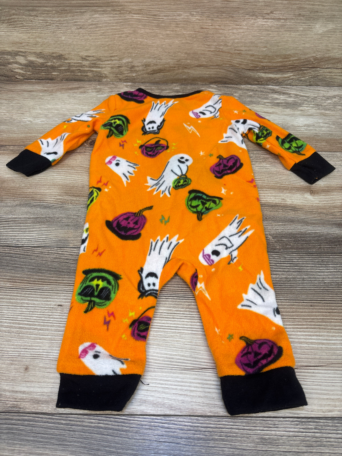 Hyde & Eek! Halloween Blanket Sleeper Orange sz 3-6m