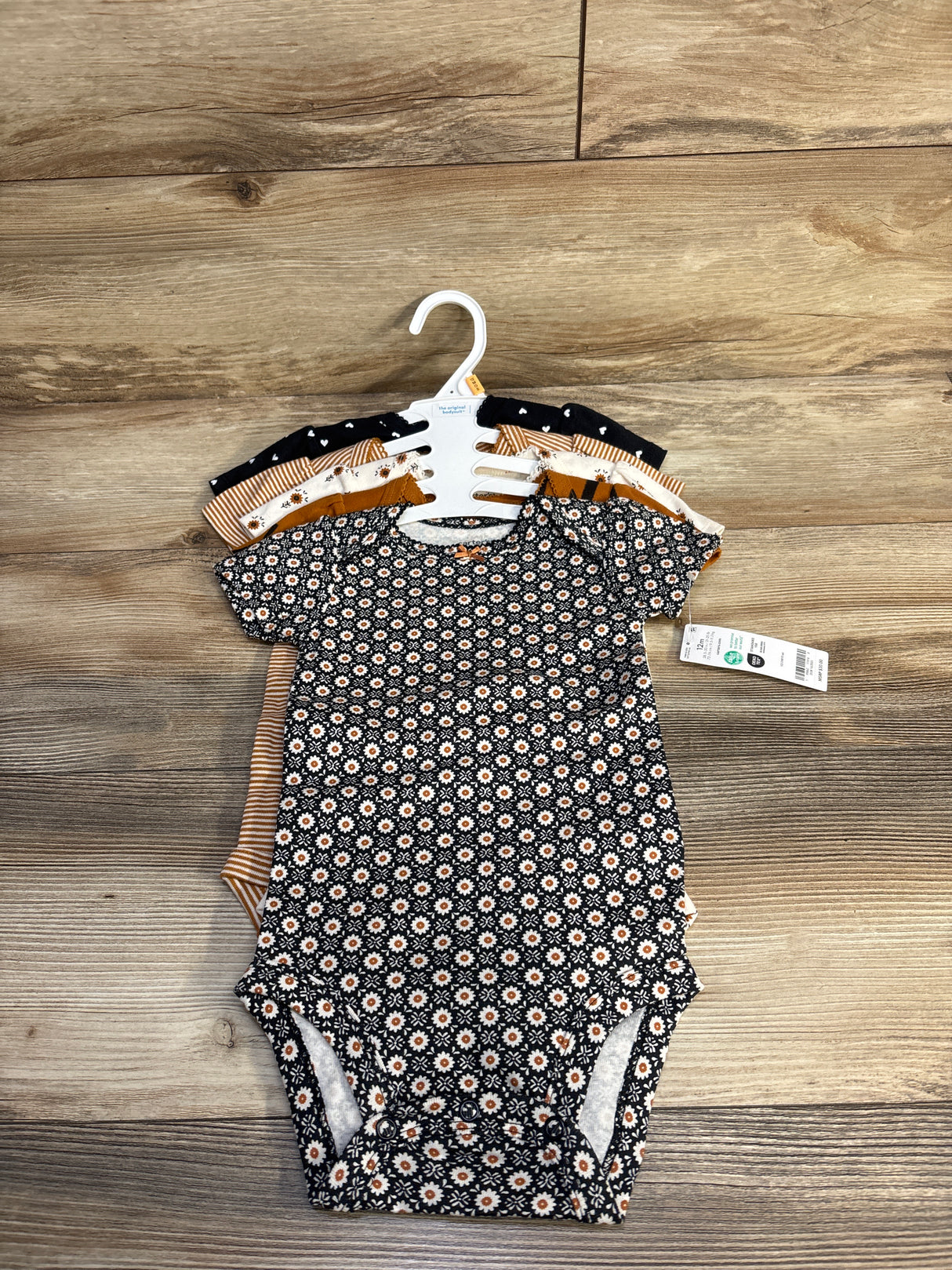 NEW Carter's 5pk Bodysuits Black sz 12m