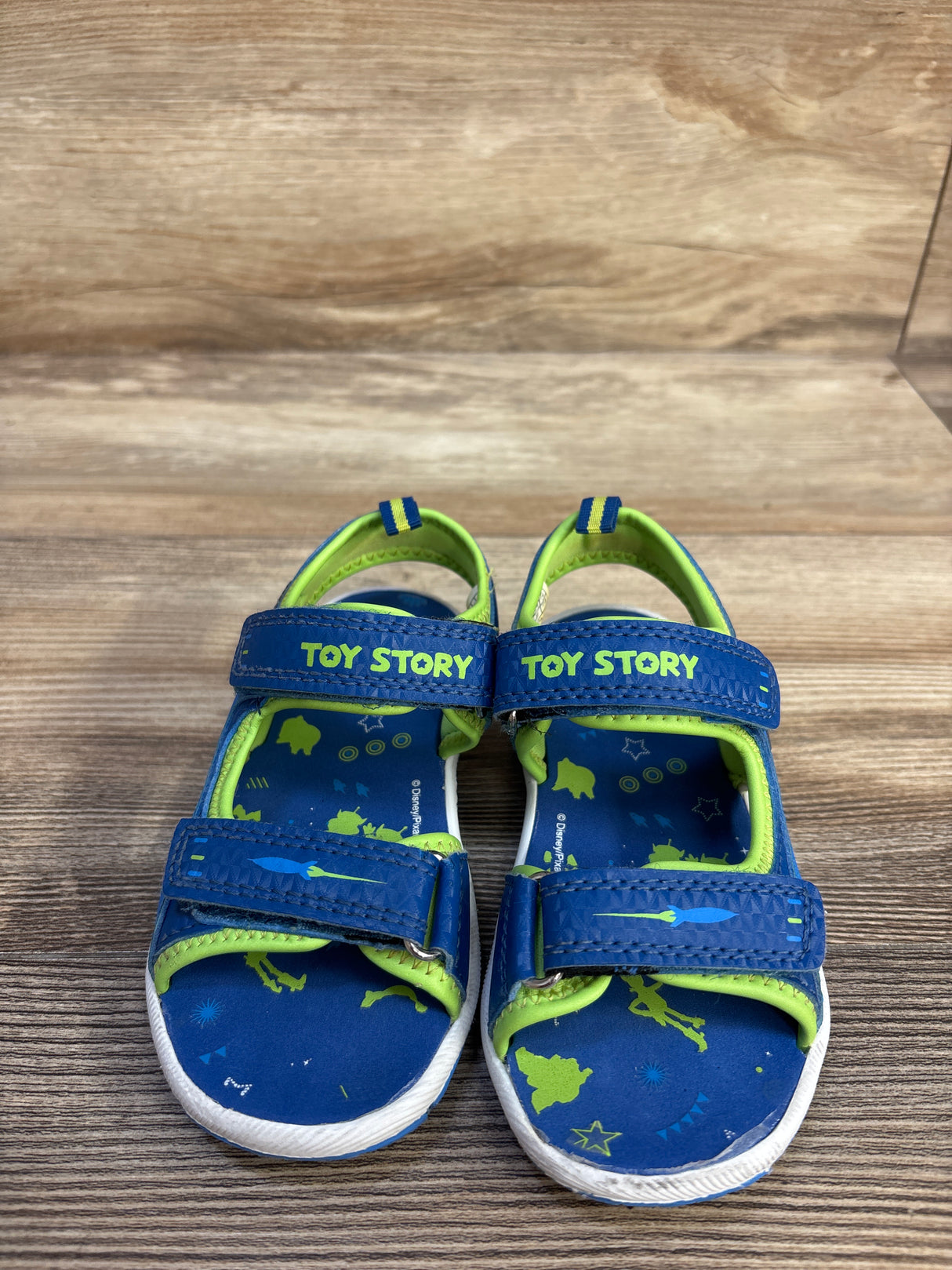 Disney Pixar Toy Story Double Strap Sandals Blue sz 9c