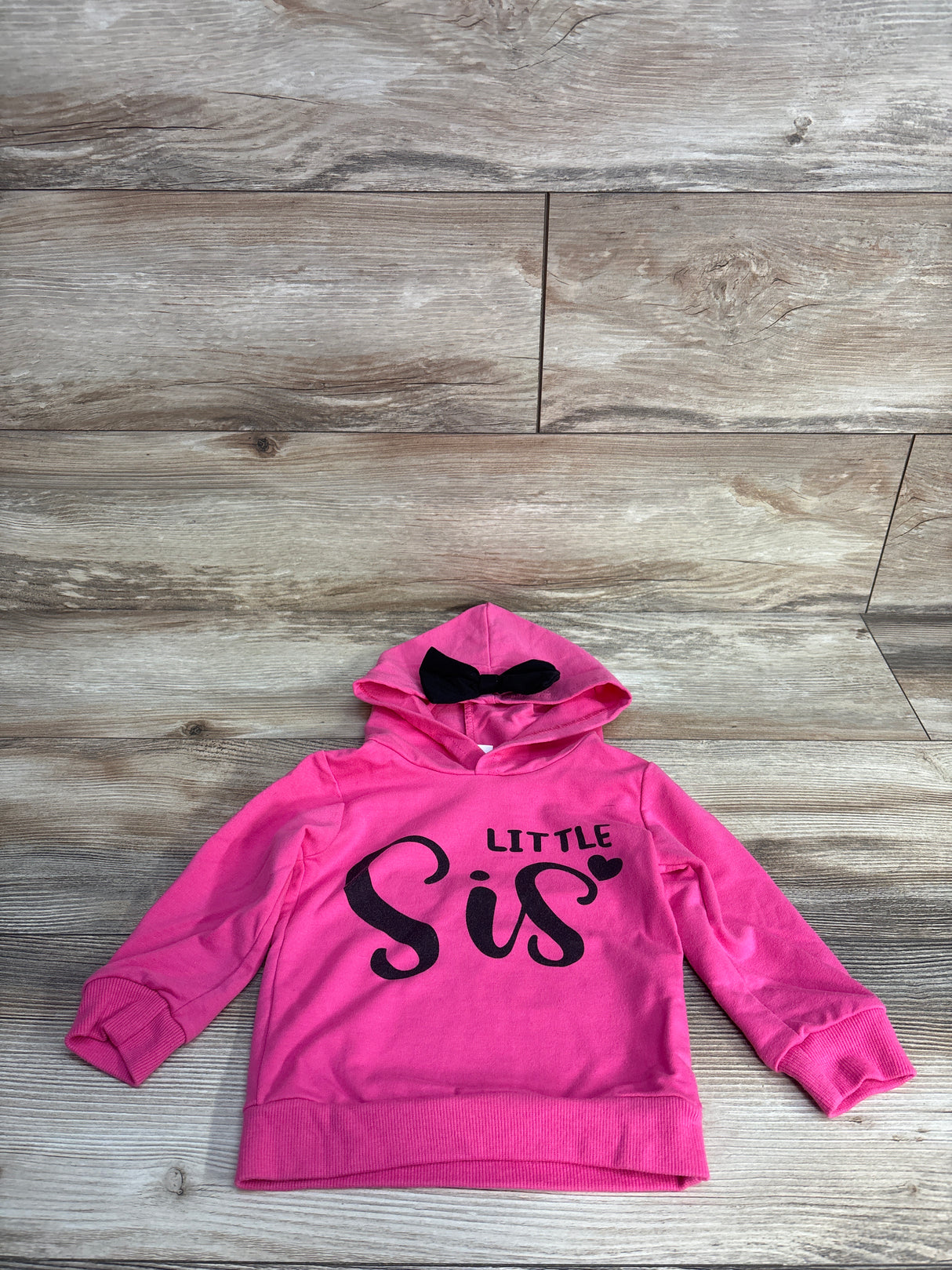 Little Sister Pull Over Hoodie Pink sz 12-18m