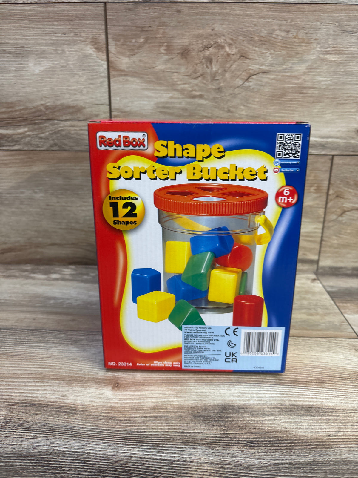 NEW Red Box Shape Sorter Bucket