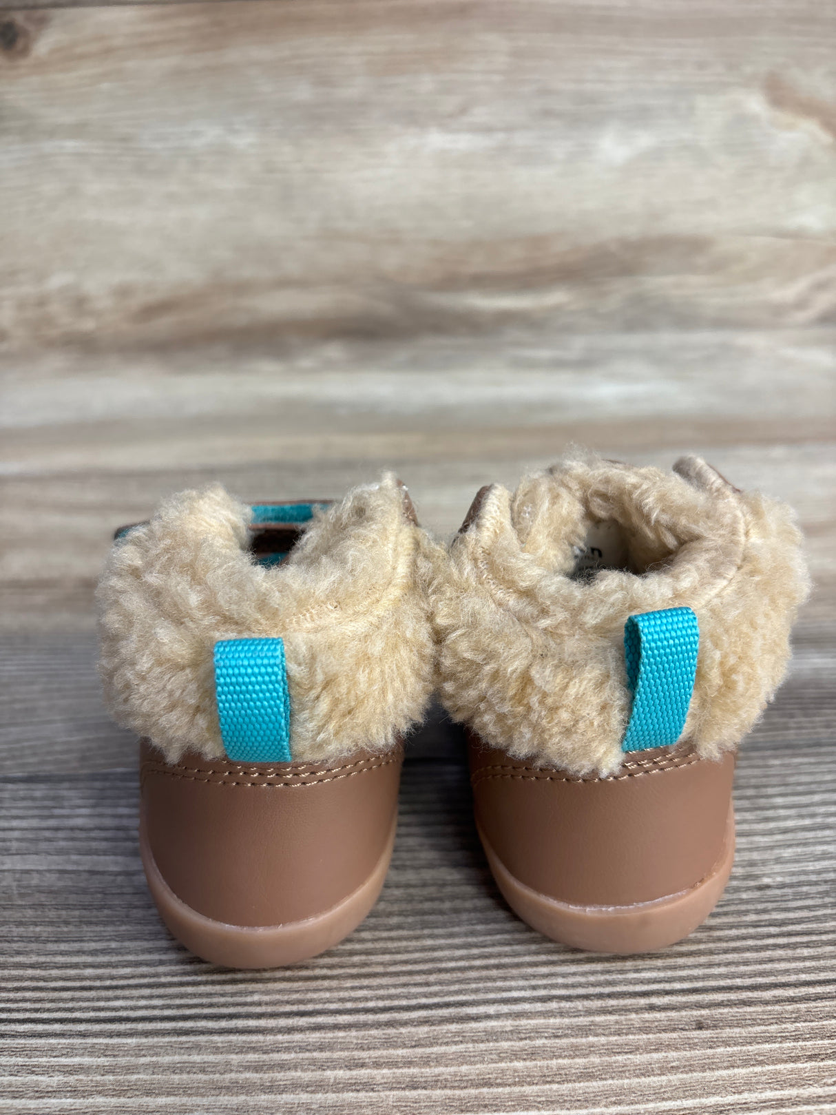 Ten Little Furry High Top Sneakers Brown sz 4.5c