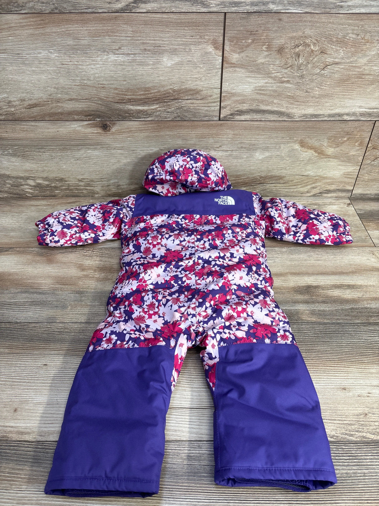 The North Face Freedom Insulated Snow Suit in Peak Purple Valley Floral Print sz 3-6m