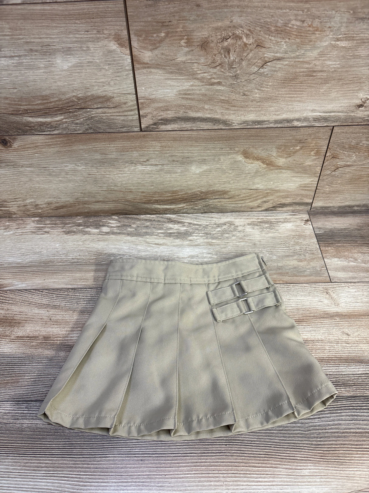 French Toast Pleaded Uniform Skort Beige sz 4T