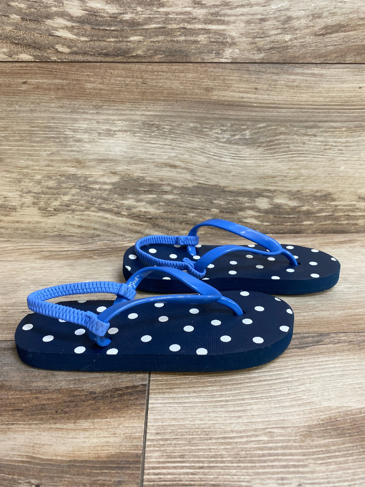 Flip Flops Navy/White Dots sz 11-12c - Me n Mommy To Be