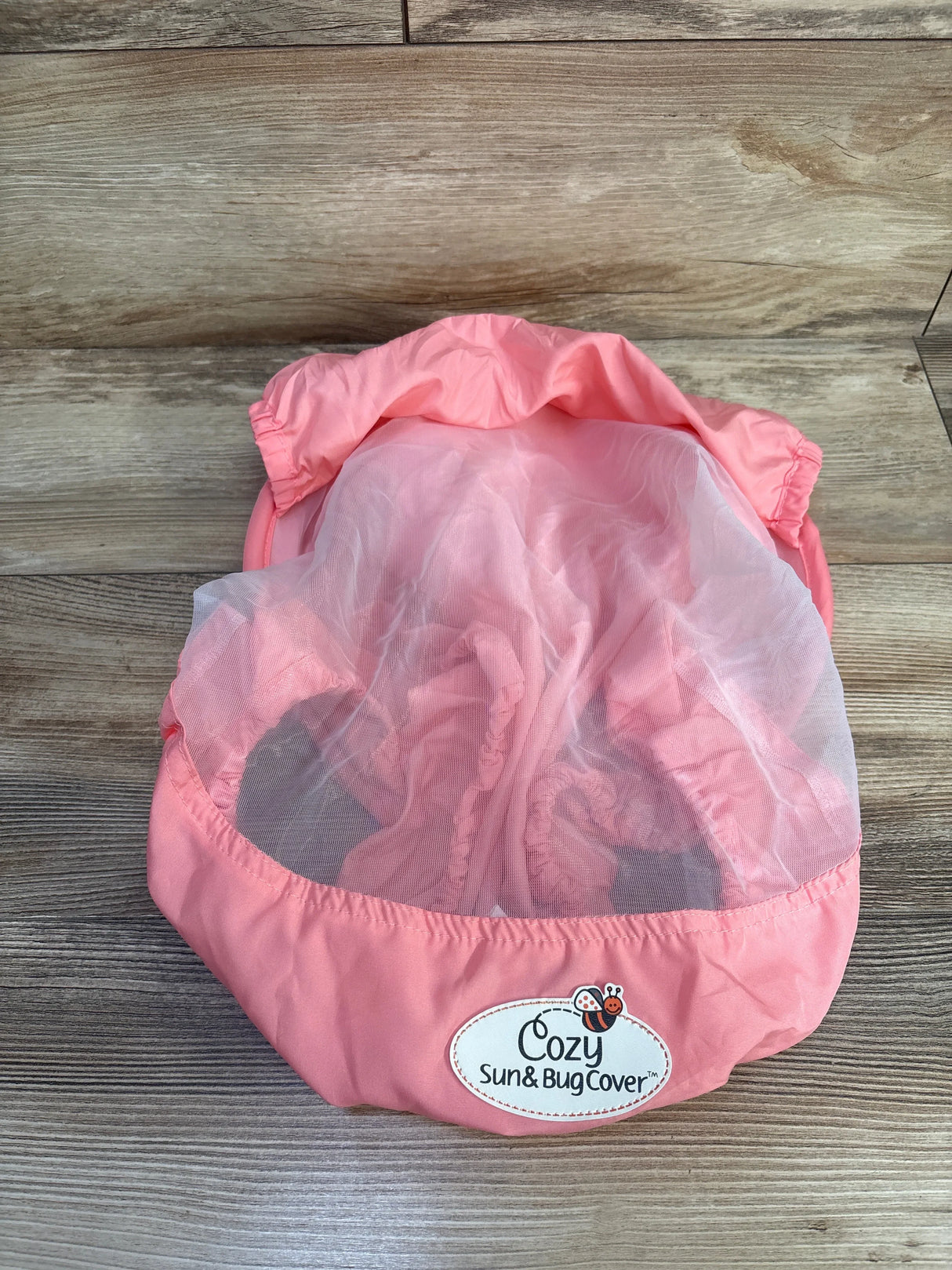 Cozy Summer Sun & Bug Car Seat Cover - Grapefruit Pink