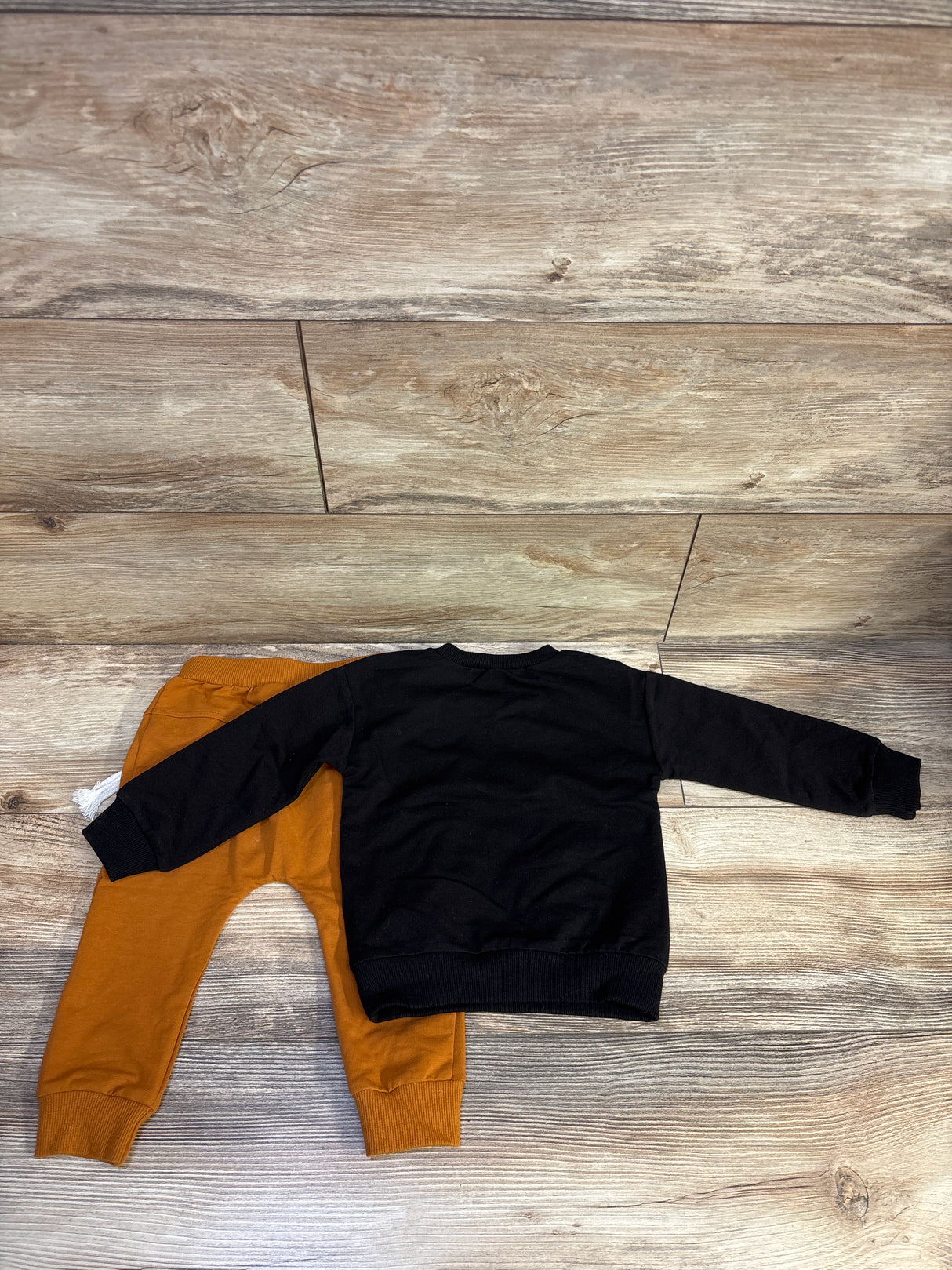 HCNTES 2pc Mama's Little Pumpkin Pullover Sweathsirt & Pants Set Black sz 18m