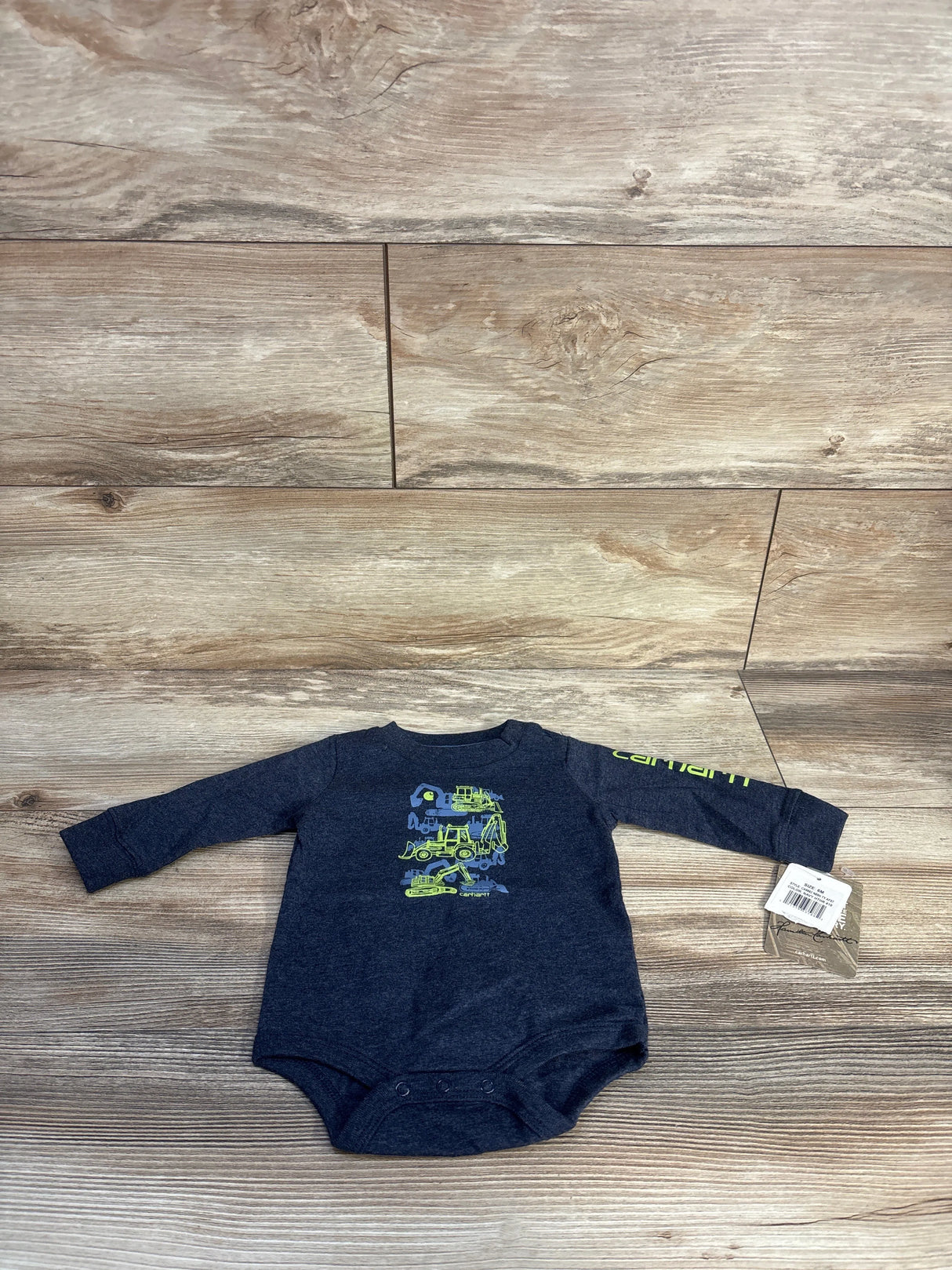 NEW Carhartt Long Sleeve Bodysuit Navy sz 6m