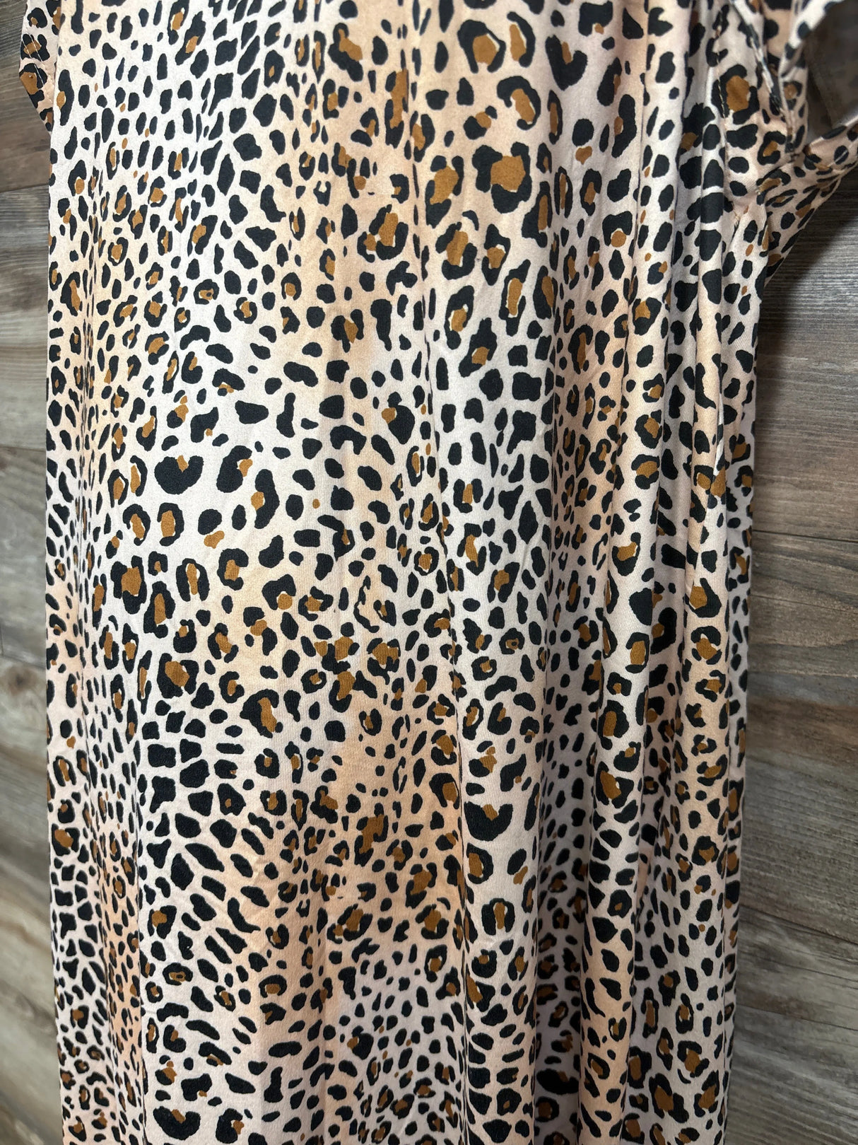 Three Little Tots Leopard Print Labor & Delivery Nursing Hospital Gown sz Sm/Med