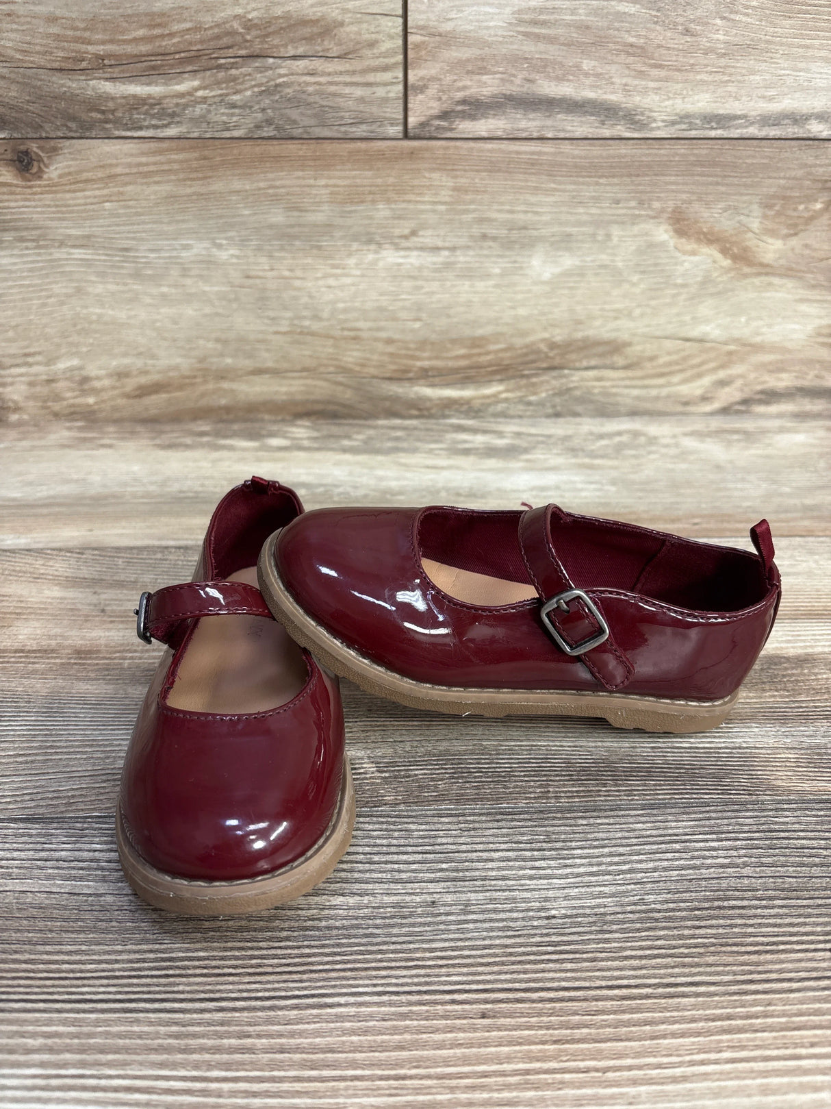 Old Navy Faux Patent-Leather Mary-Jane Shoes Red sz 11c