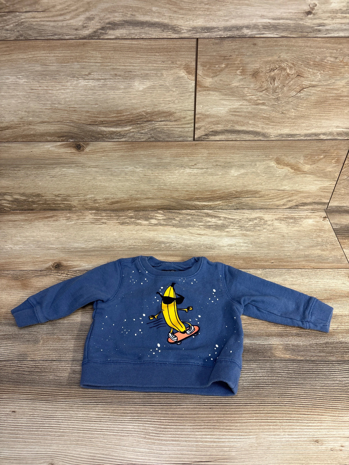 OshKosh Cool Banana Sweatshirt Light Blue sz 9m