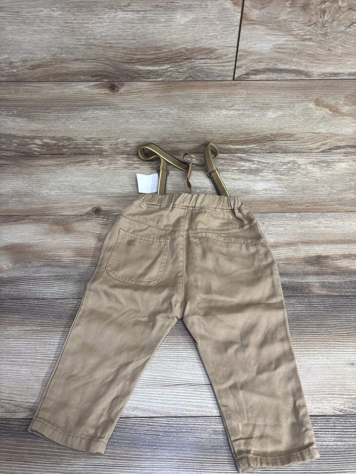 NEW Zara 2pc Bottoms & Suspender Set Tan sz 18-24m