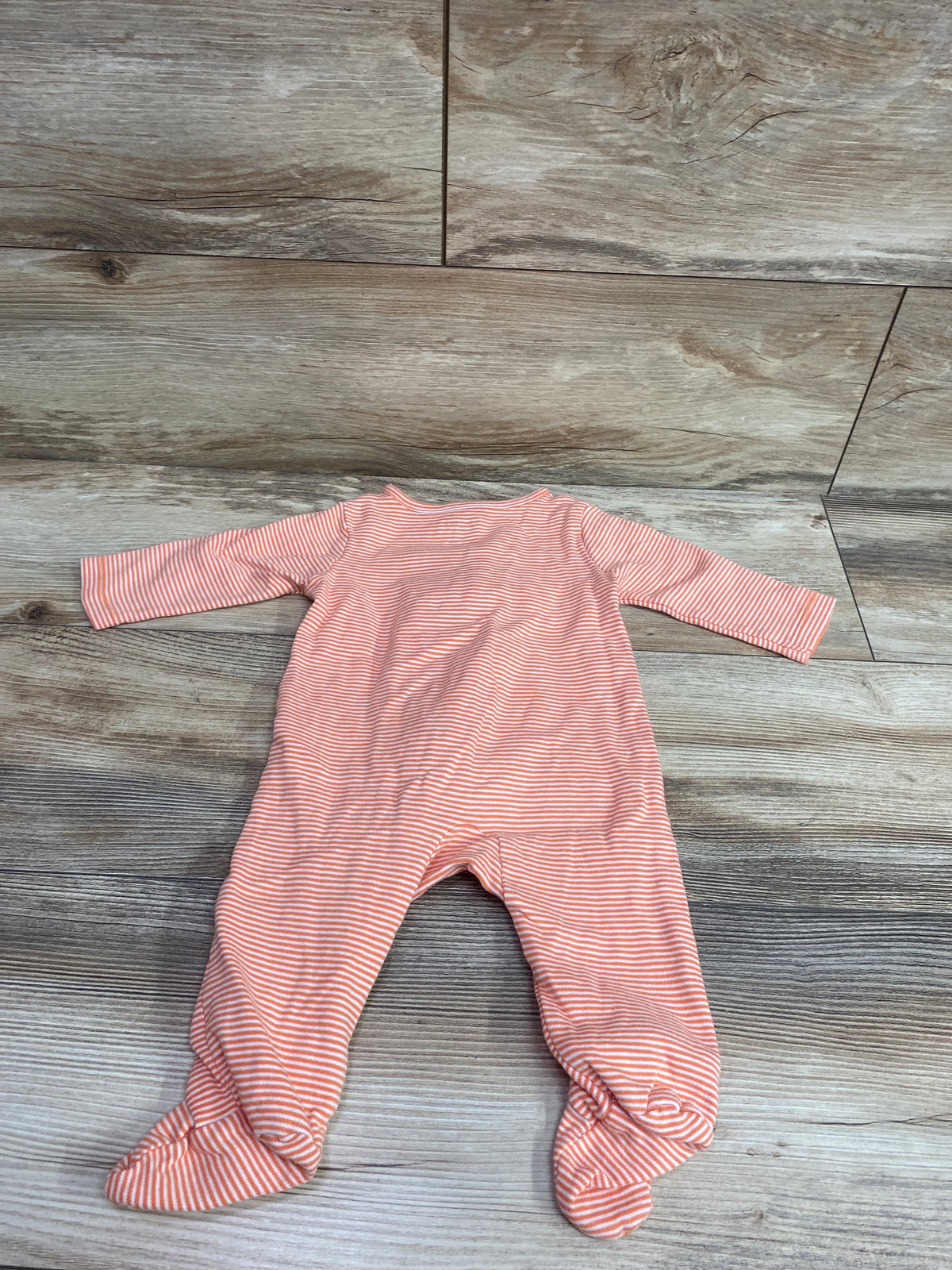 Just One You Striped Halloween Sleeper Orange sz 6m