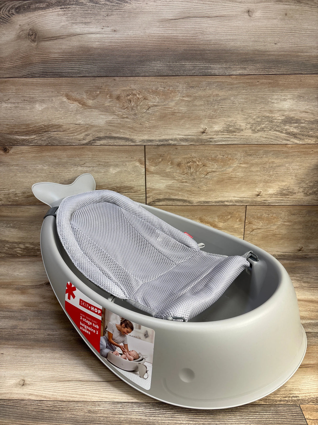 Skip Hop Moby Smart Sling 3 In 1 Baby Bathtub Grey