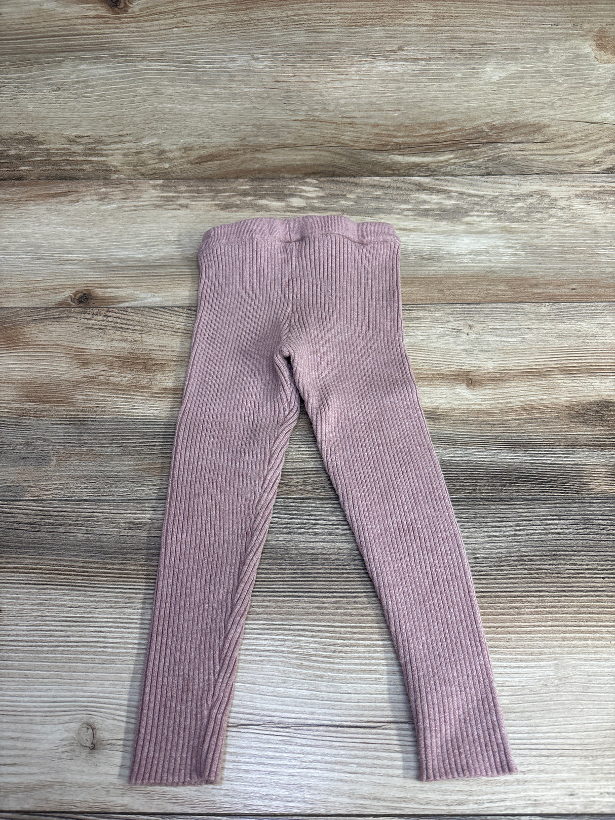 Zara Ribbed Sweater Knit Leggings Pink sz 2-3T