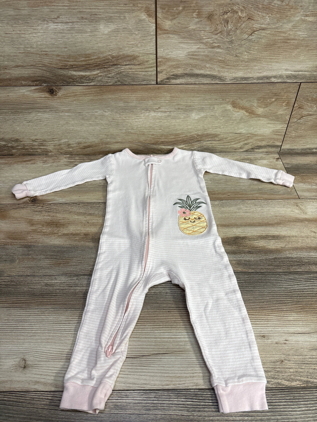 Carter's Striped Pineapple Sleeper Pink sz 18m