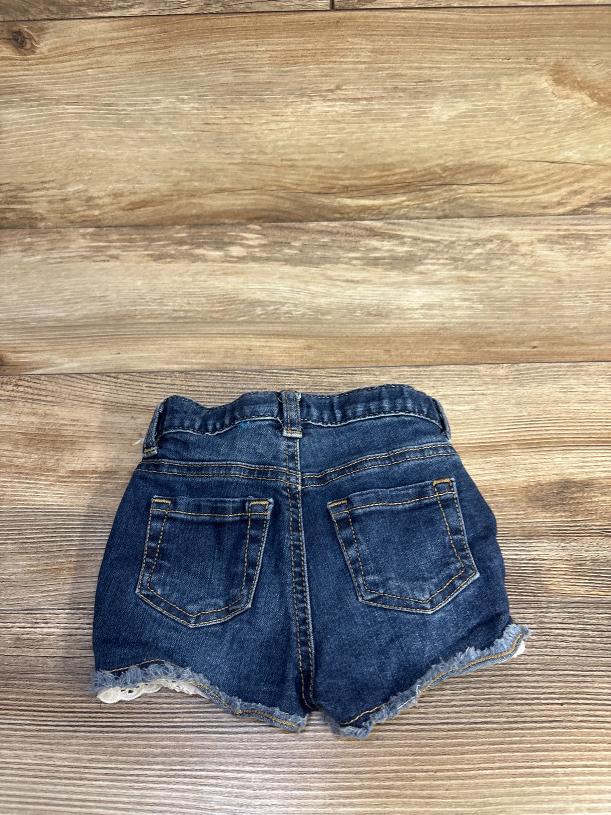 Cat & Jack Denim Eyelet Trim Shorts Blue sz 18m