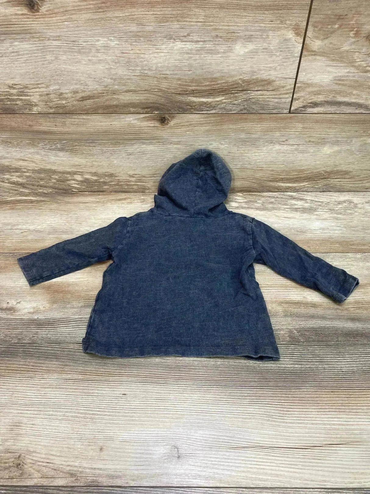 Zara Baby Boy Hooded Okay Shirt Grey sz 3-6m - Me n Mommy To Be