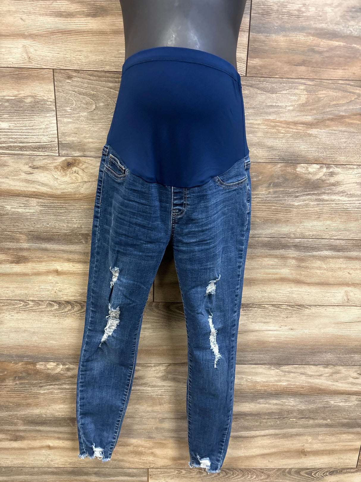 Shein Maternity Distressed Jeans Blue sz Medium